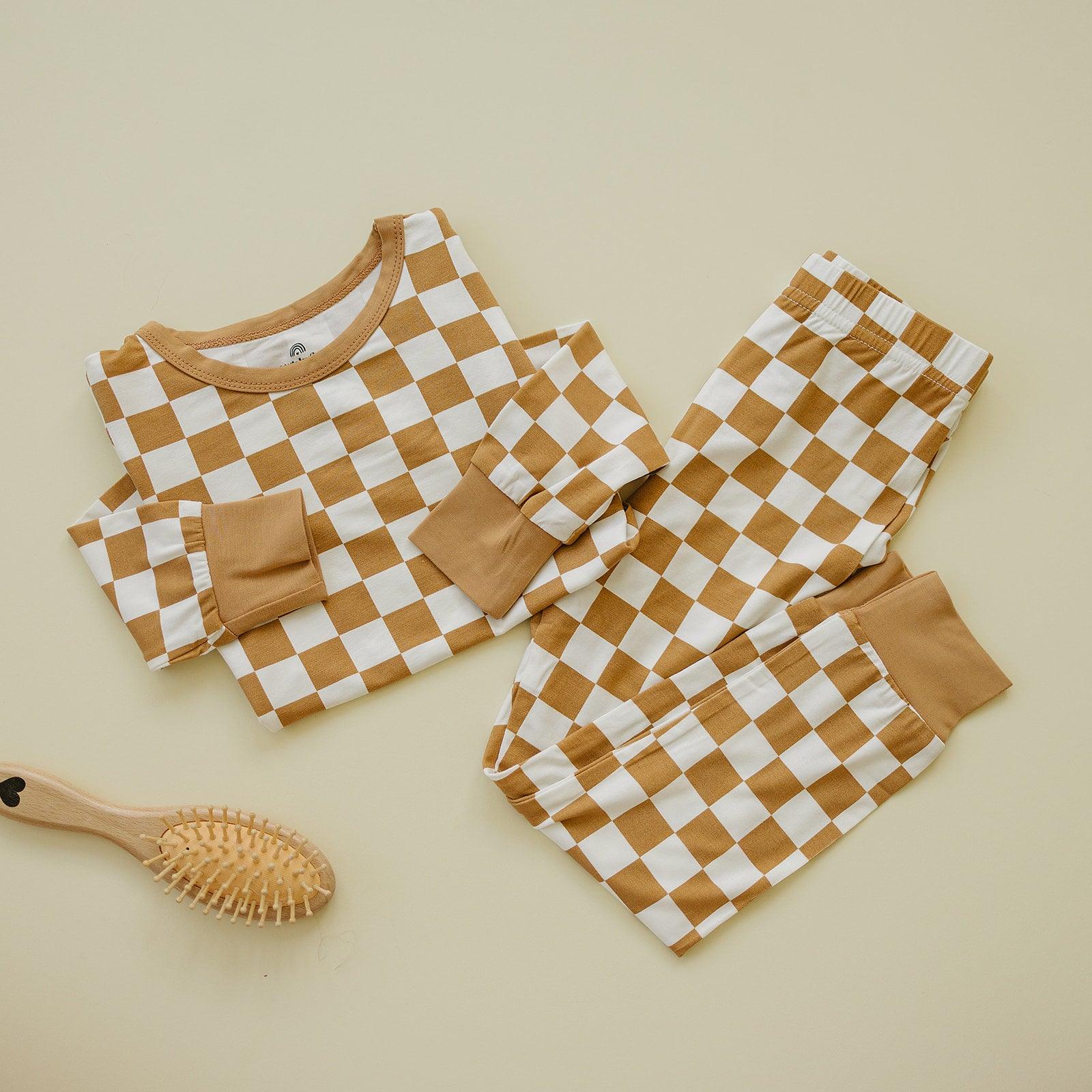 Golden Coast Check 2pc Pajama Set