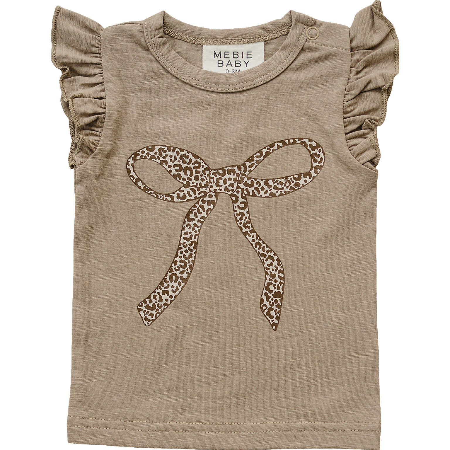 Cheetah Bow Ruffle Tee