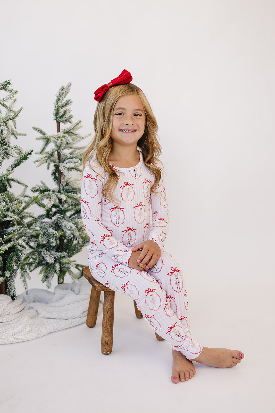 Bamboo Two Piece Set | Pink Nutcracker