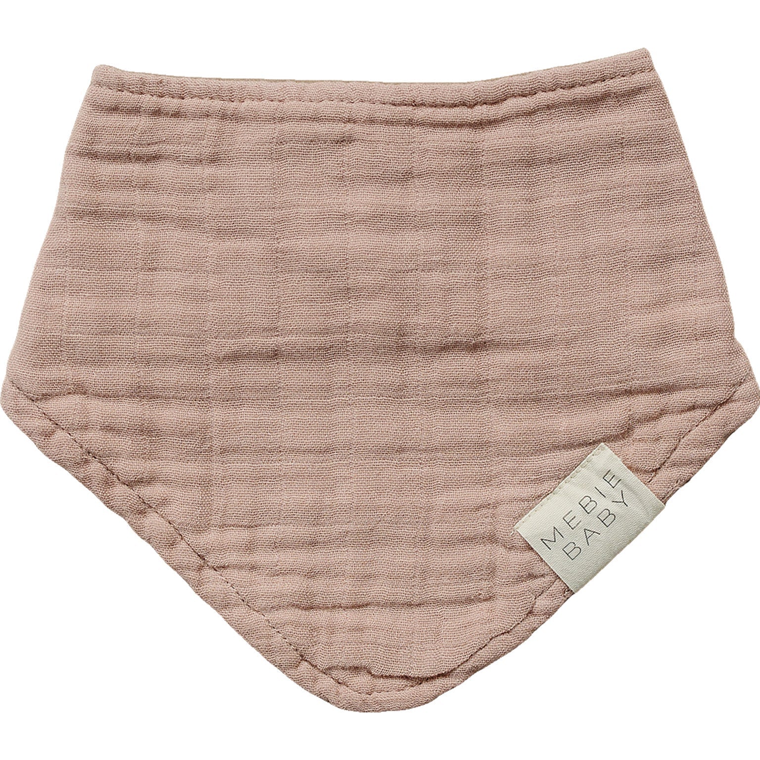 Dusty Rose Muslin Bib  Mebie Baby   