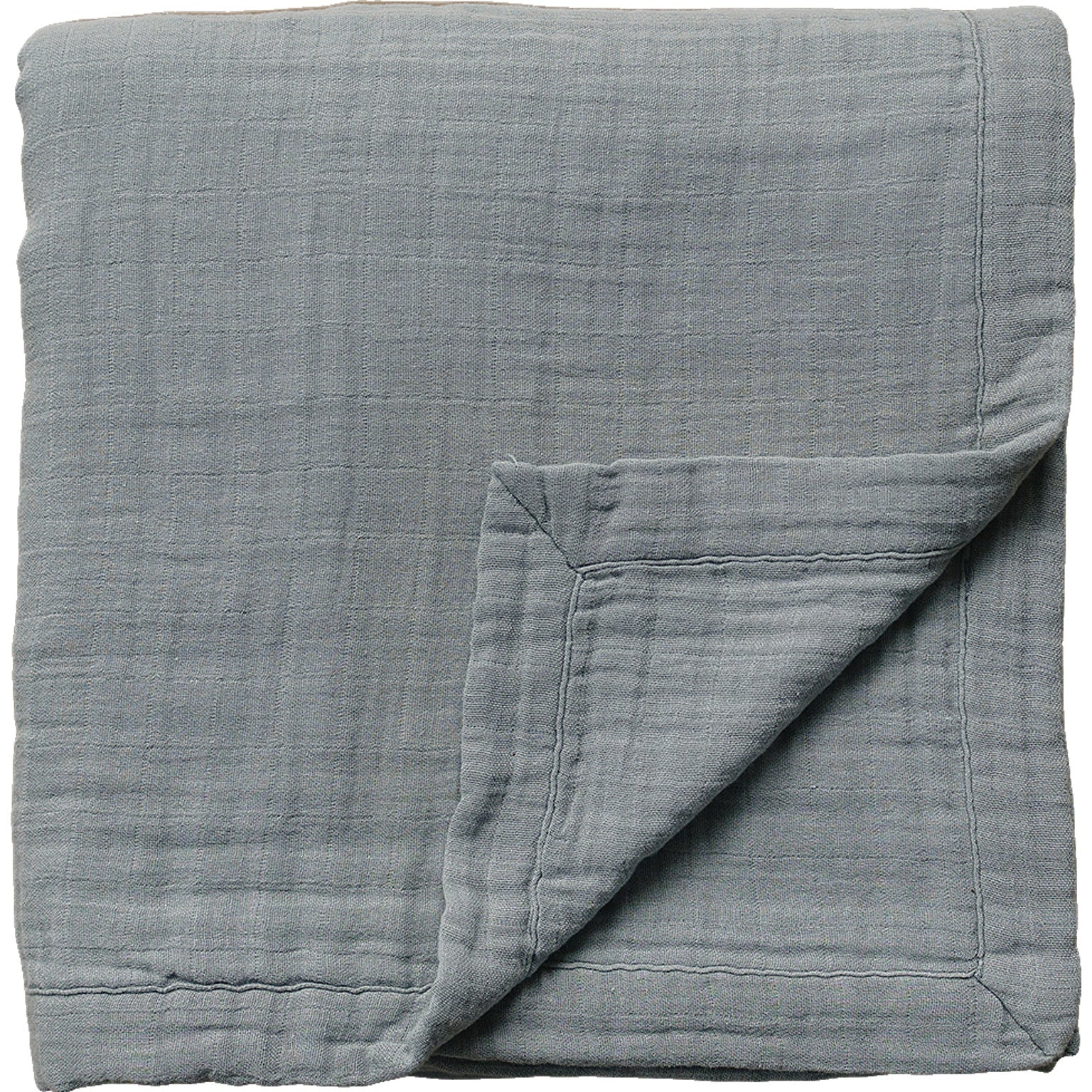 Dusty Blue Muslin Quilt  Mebie Baby   