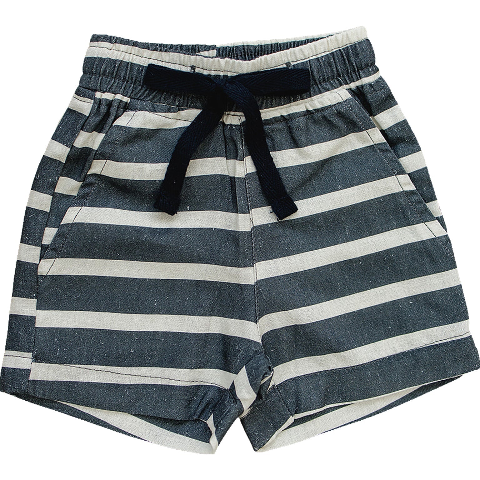 Stripe Linen Cotton Shorts