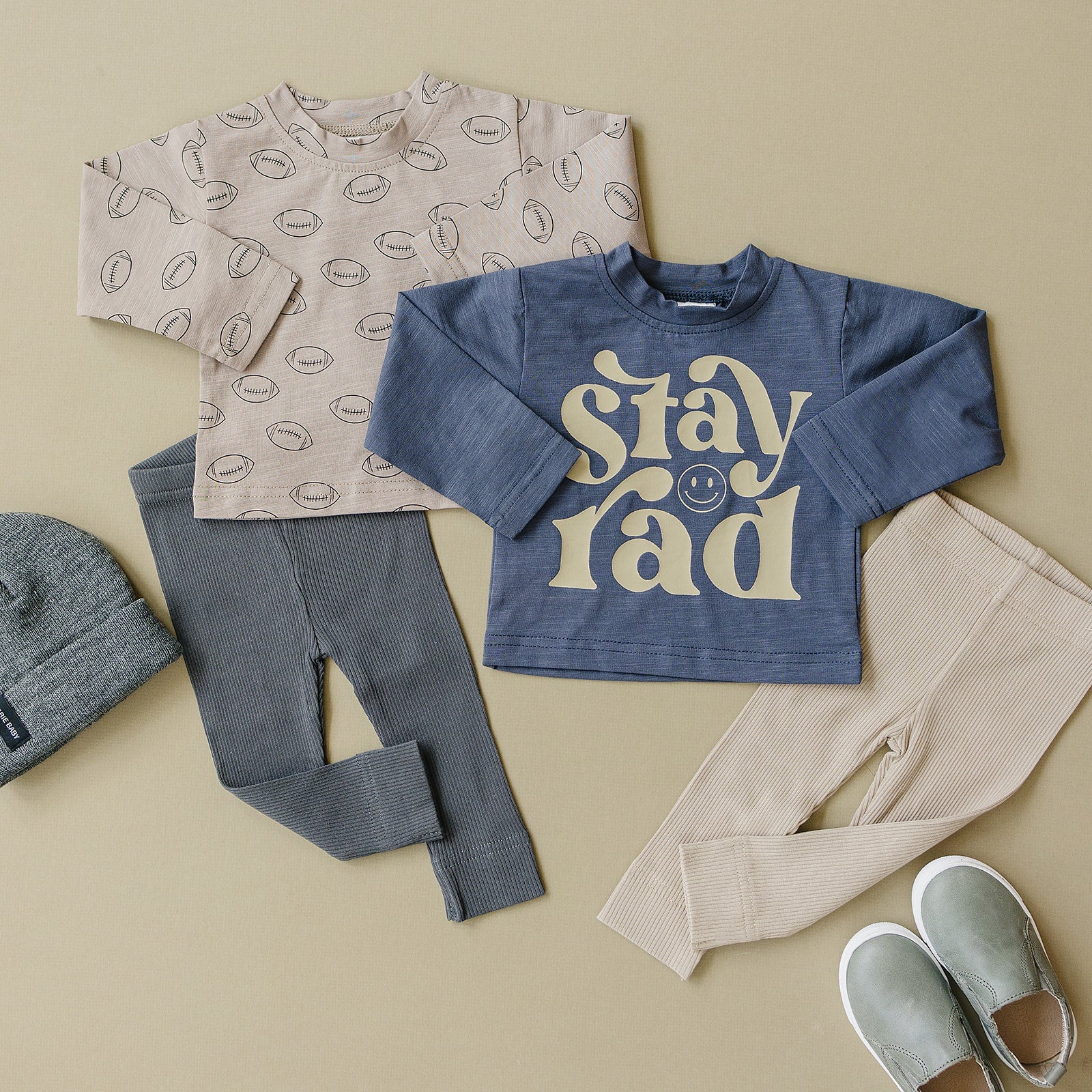 Stay Rad Long Sleeve Cotton Tee  Mebie Baby   