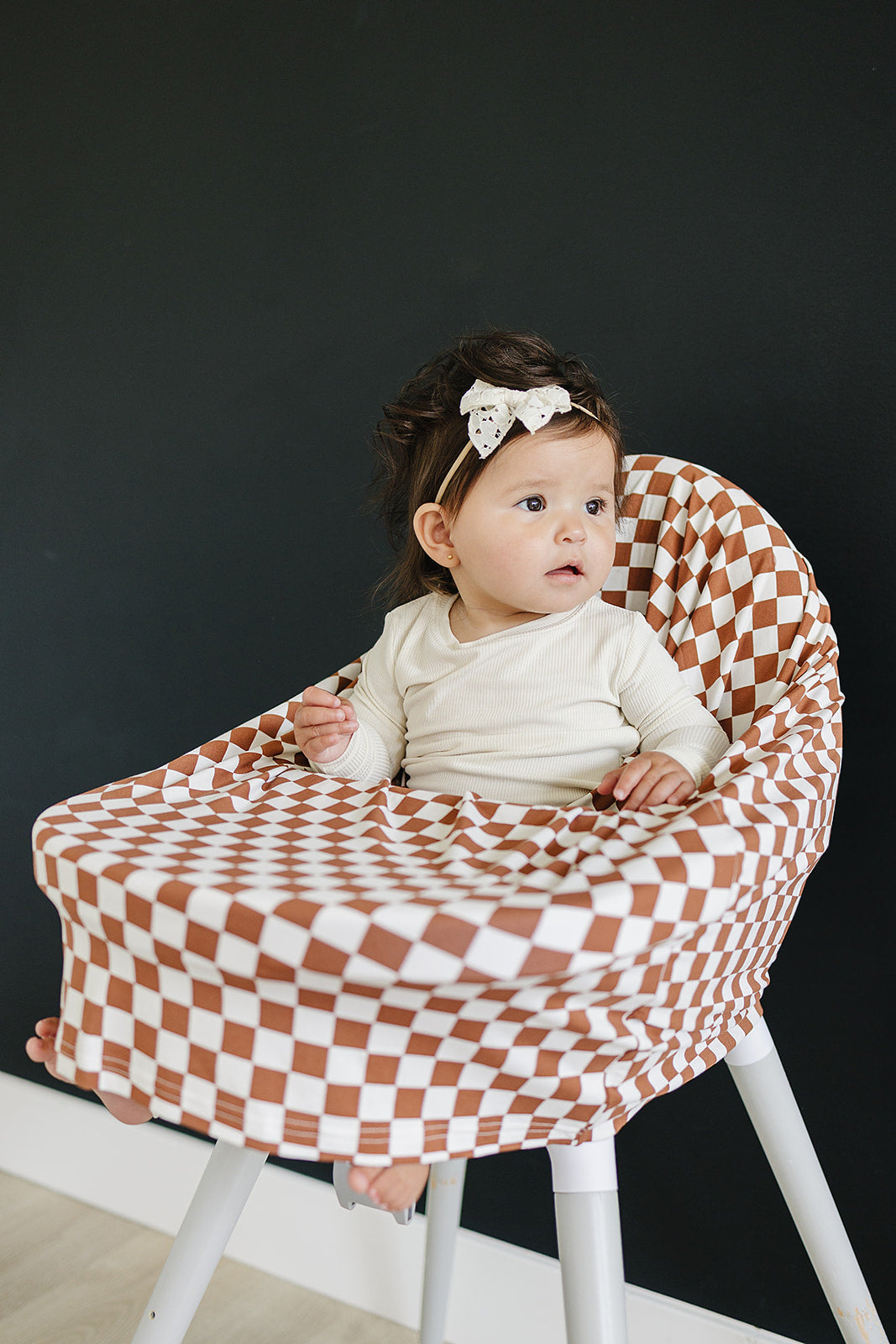 Rust Checkered Bamboo Multi-Use Cover  Mebie Baby   