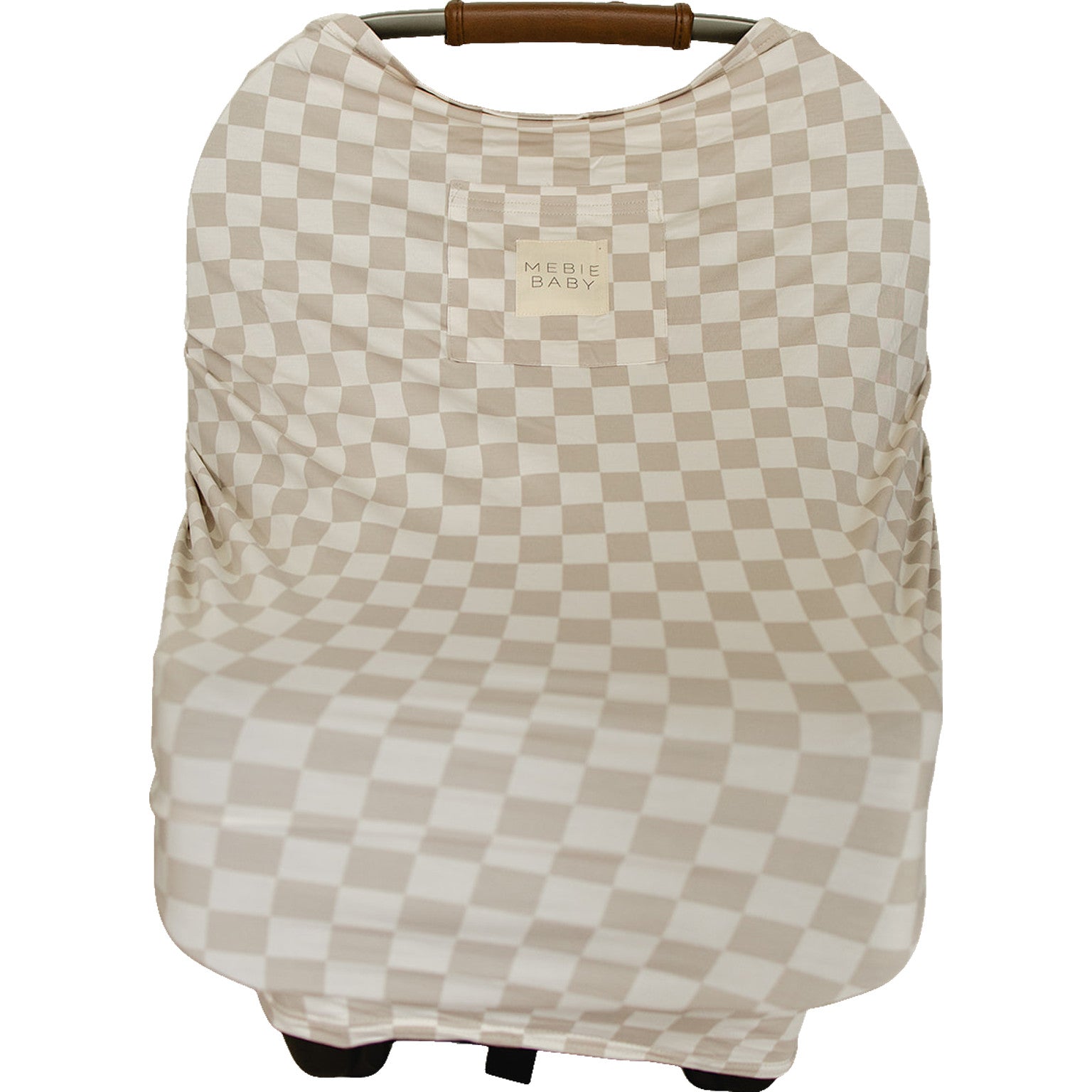 Taupe Checkered Bamboo Multi-Use Cover