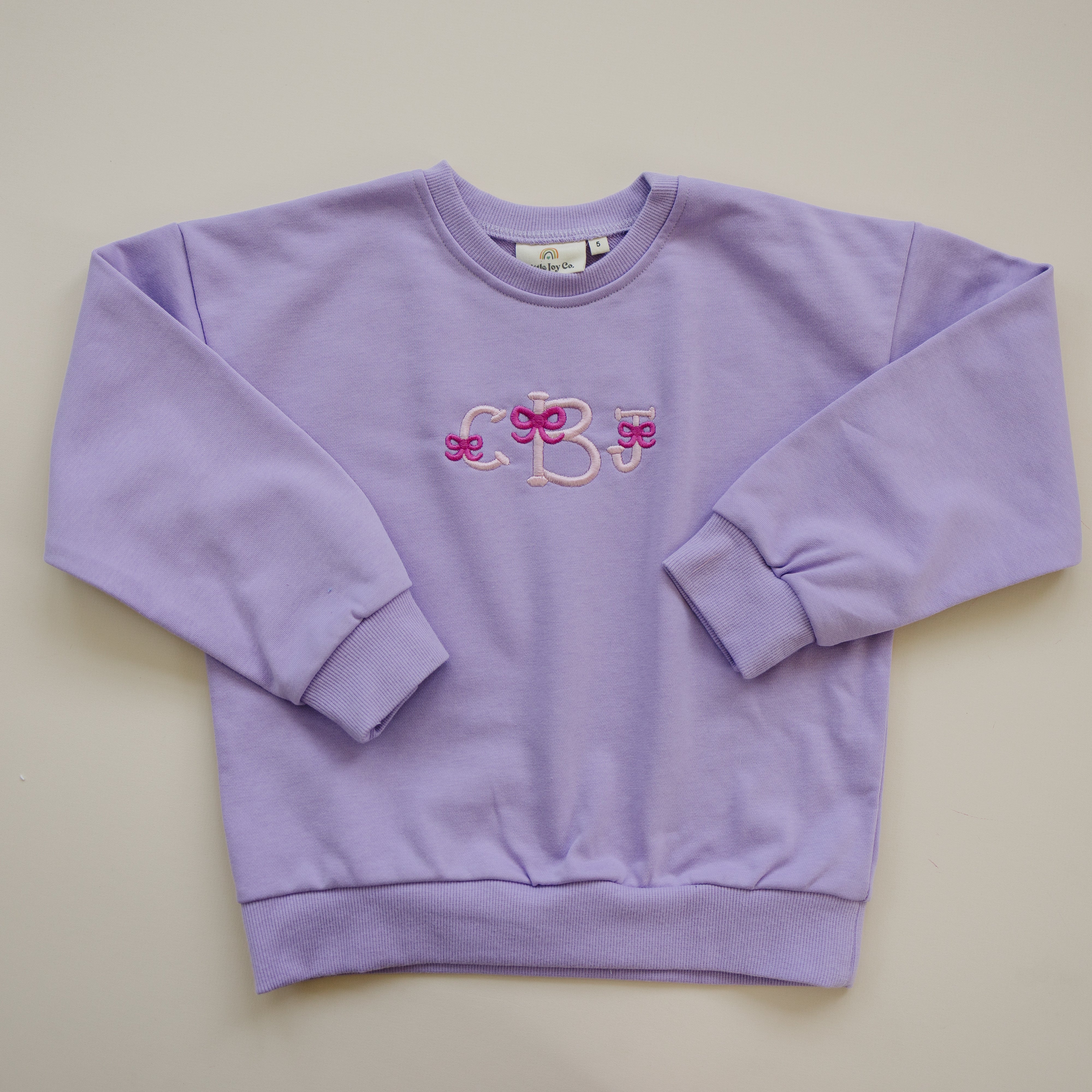 Custom Embroidered Sweatshirt - Romper or Crewneck