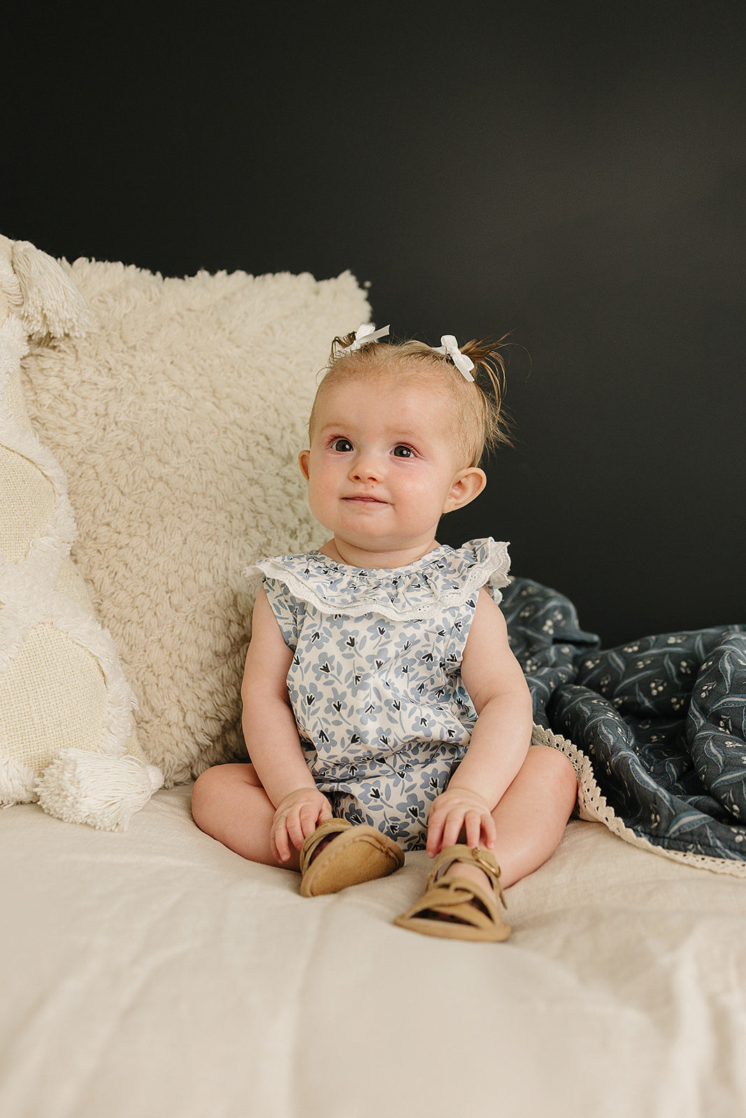 Blue Blossom Bubble Romper