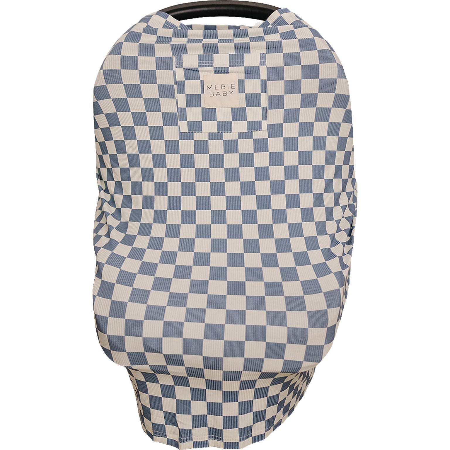 Blue Checkered Ribbed Bamboo Multi-Use Cover