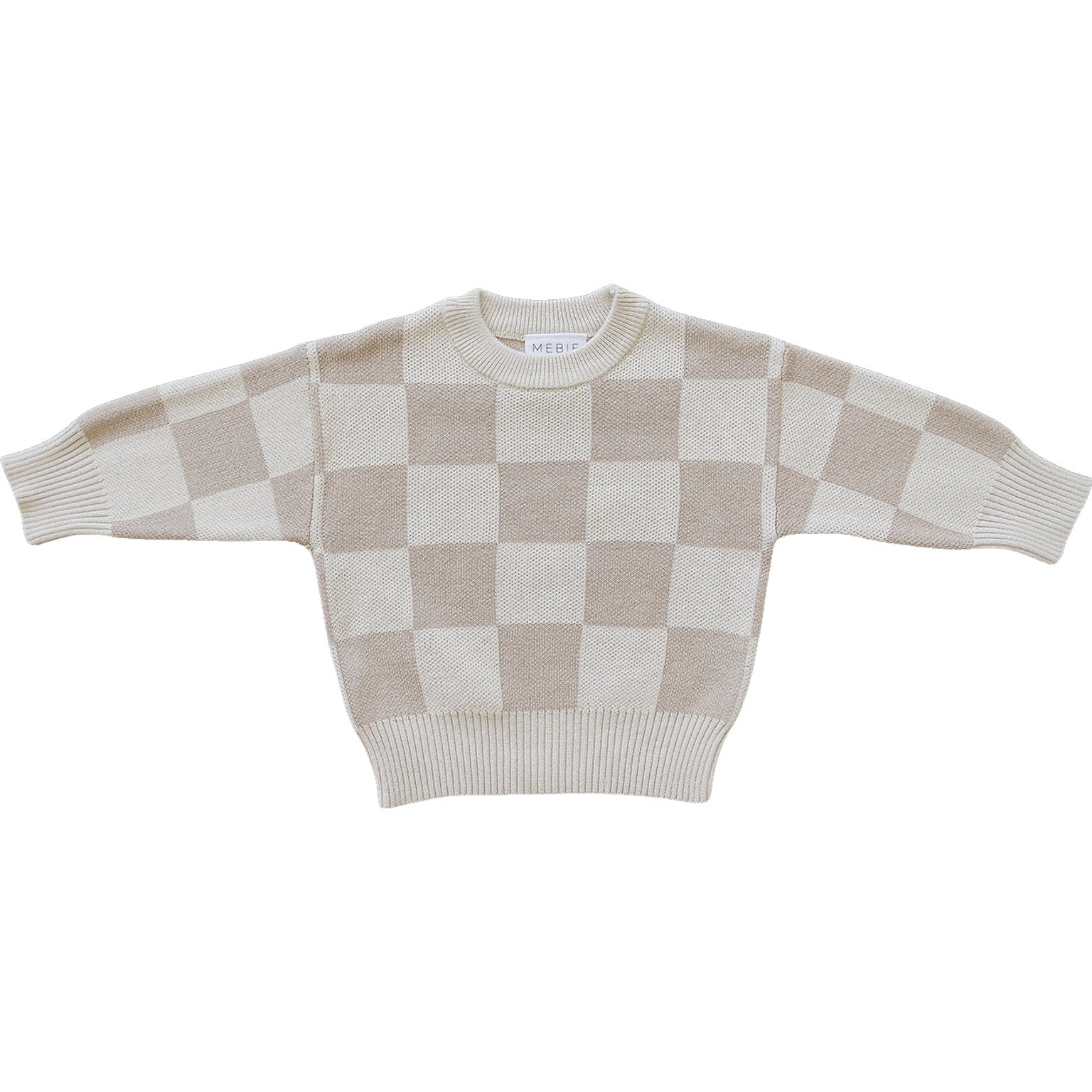 Checkered Knit Sweater  Mebie Baby   