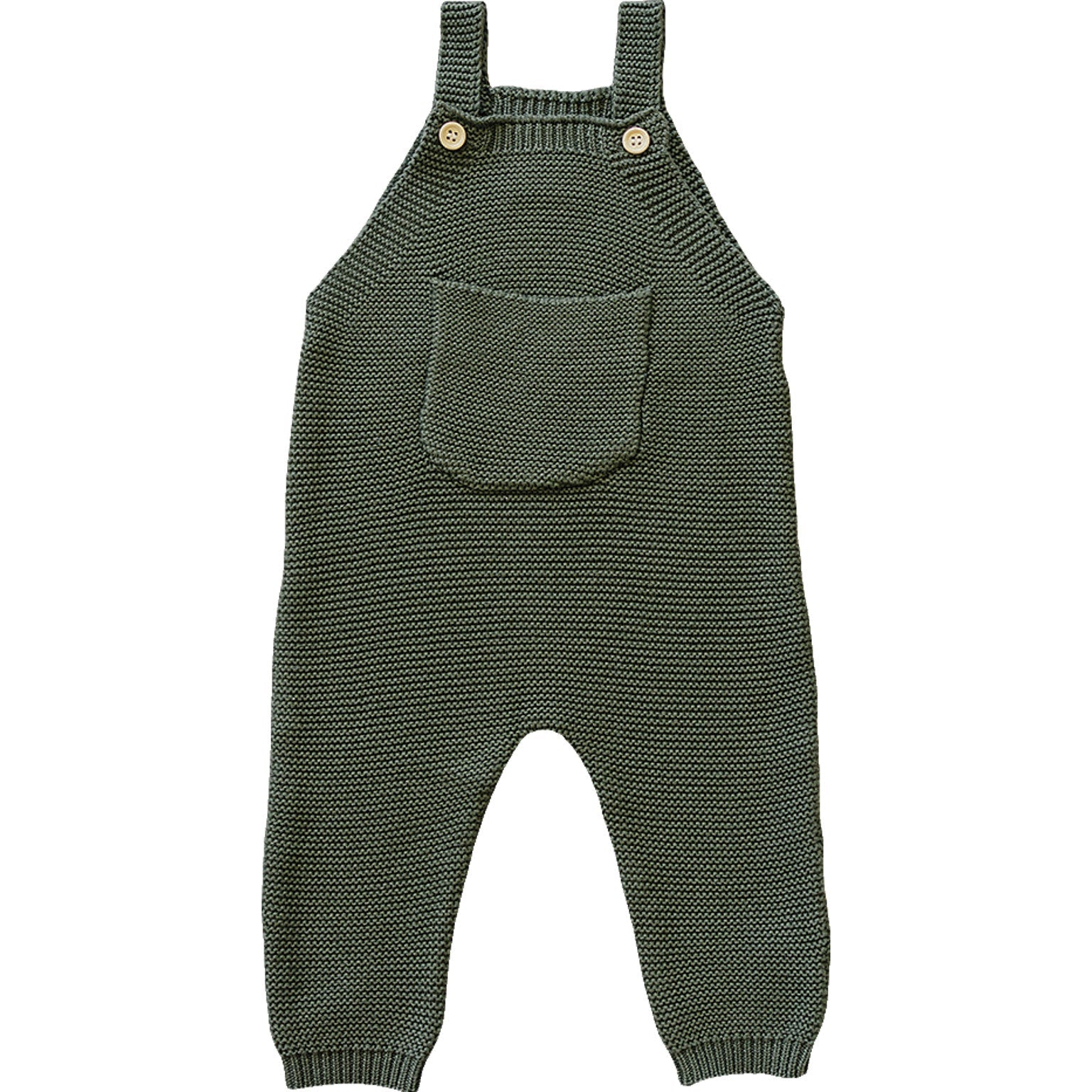 Olive Knit Overalls  Mebie Baby   