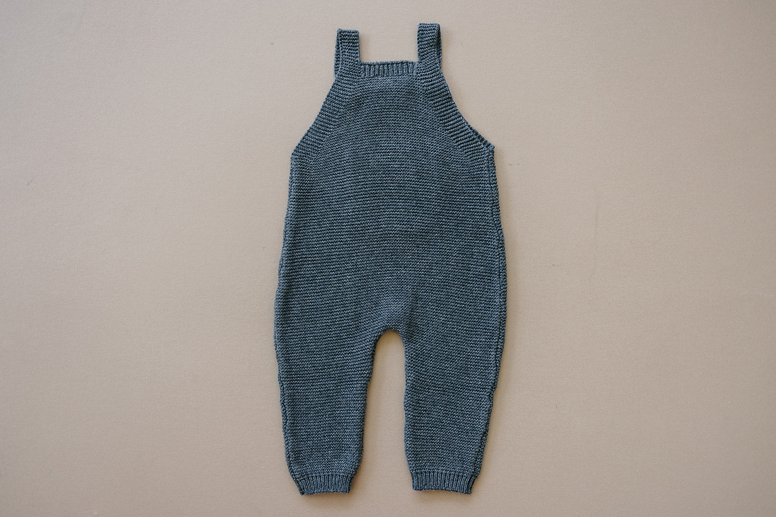 Charcoal Knit Overalls  Mebie Baby   