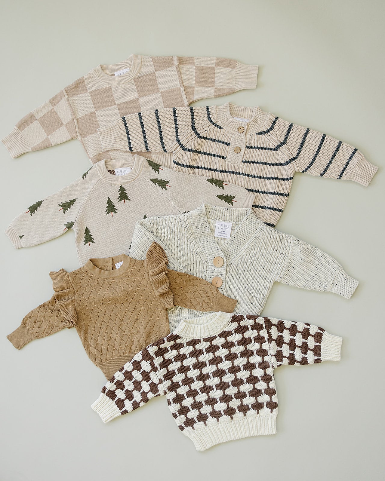 Toffee Knit Ruffle Sweater  Mebie Baby   