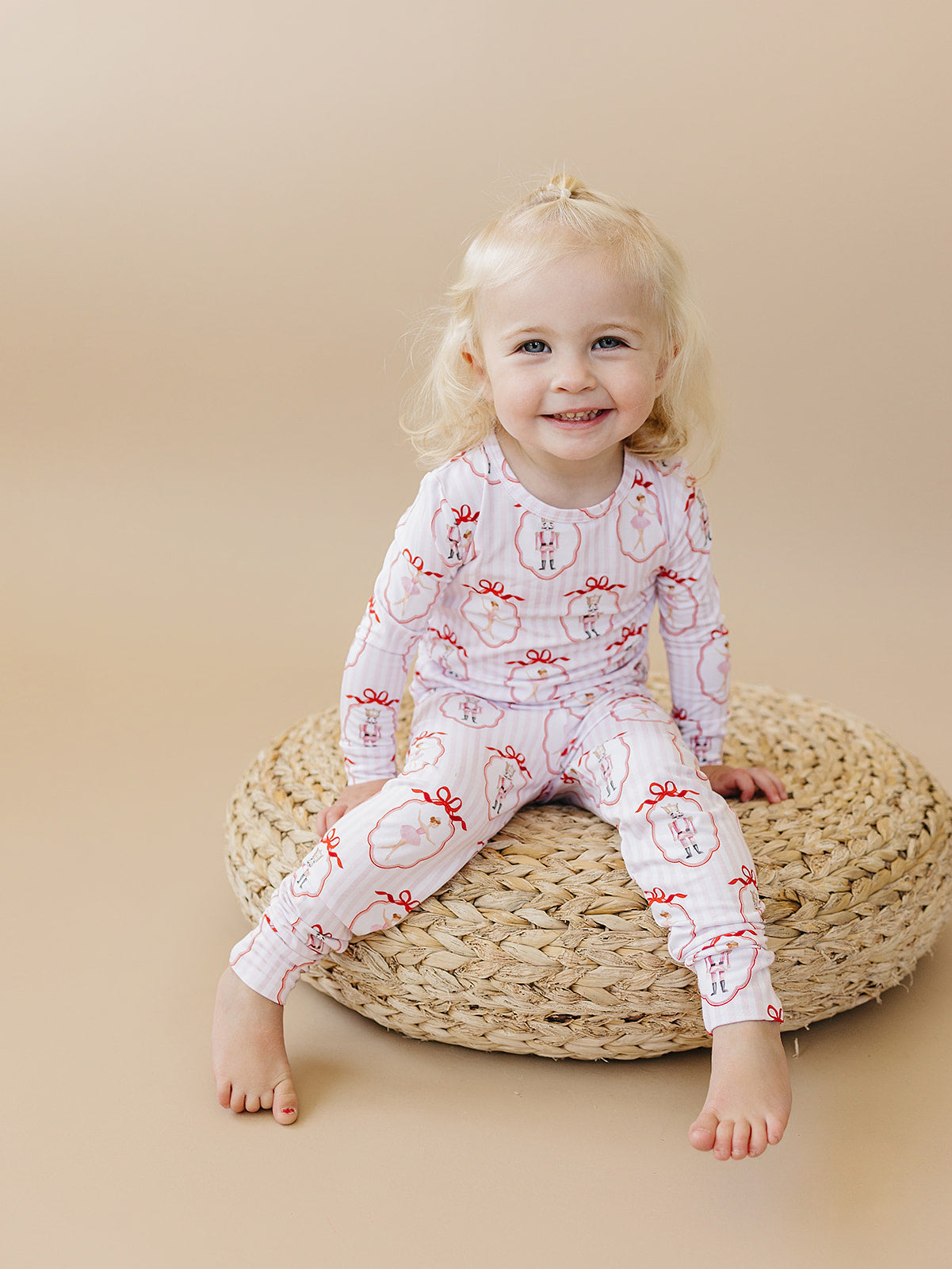 Bamboo Two Piece Set | Pink Nutcracker