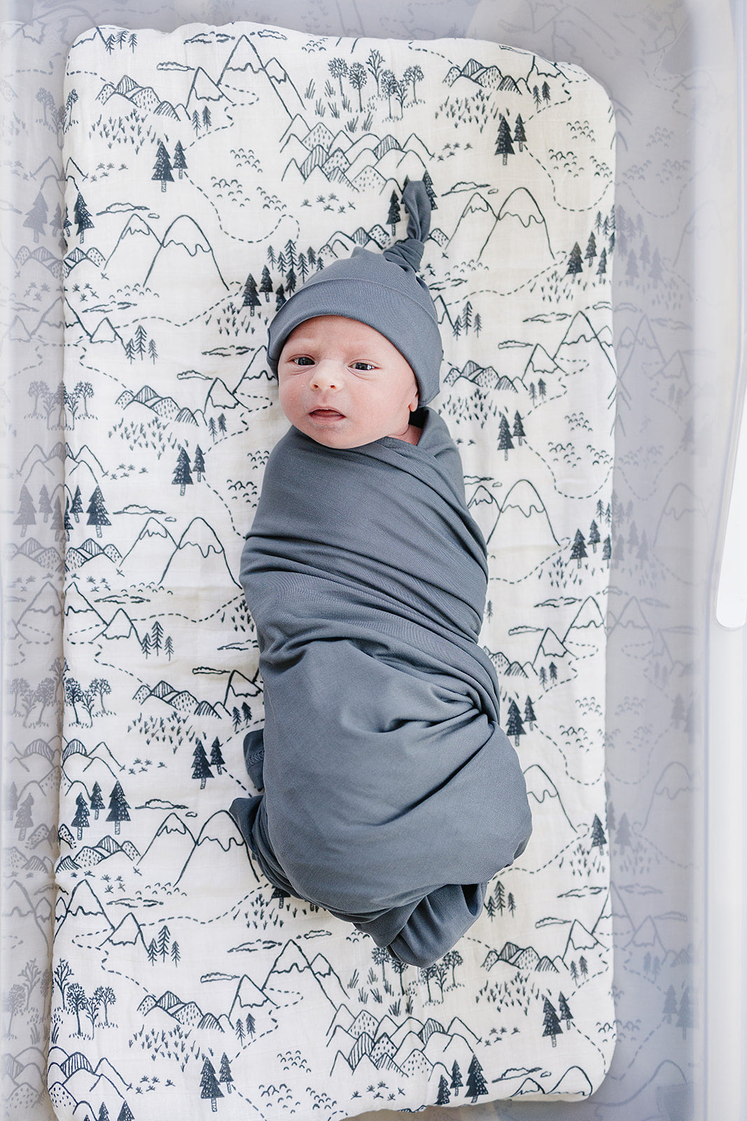 Charcoal Bamboo Stretch Swaddle