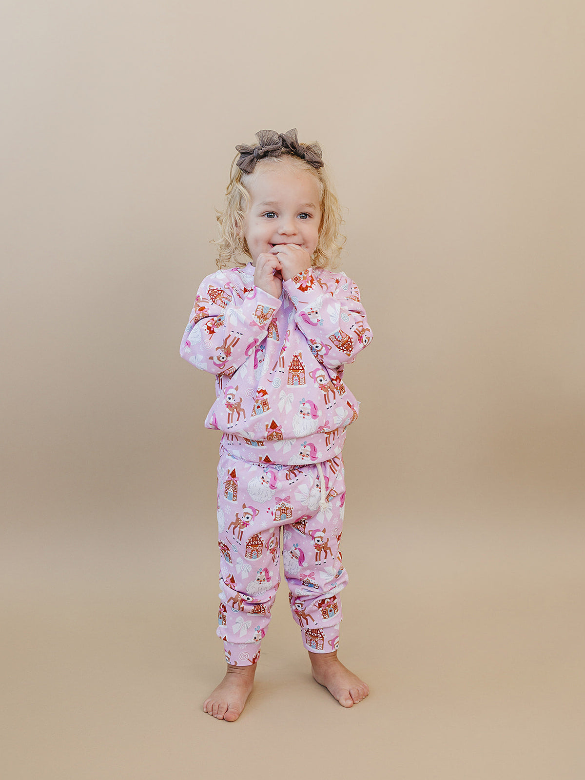 Jogger Set | Pink Christmas