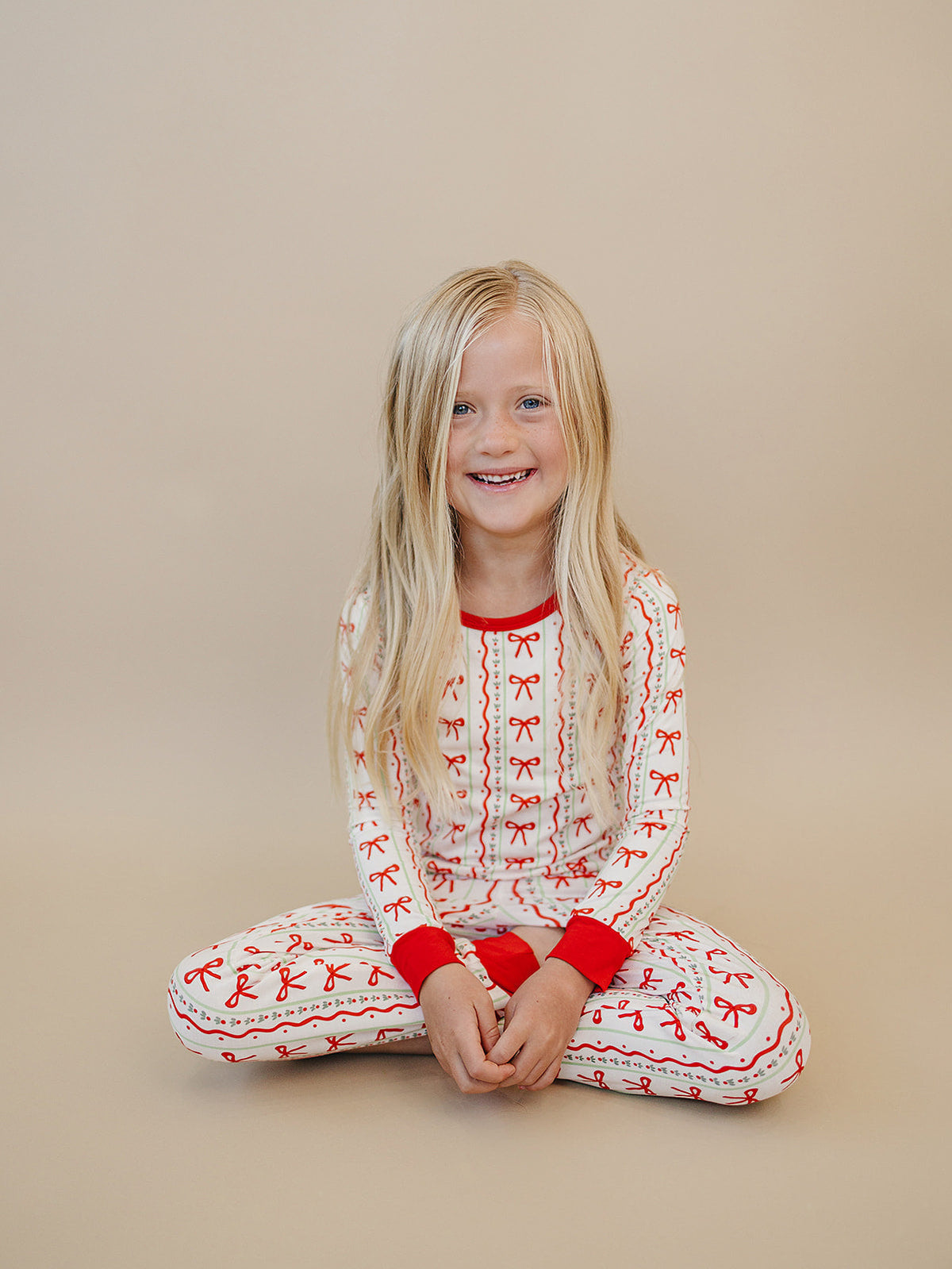 Bamboo Two Piece Set | Christmas Bows