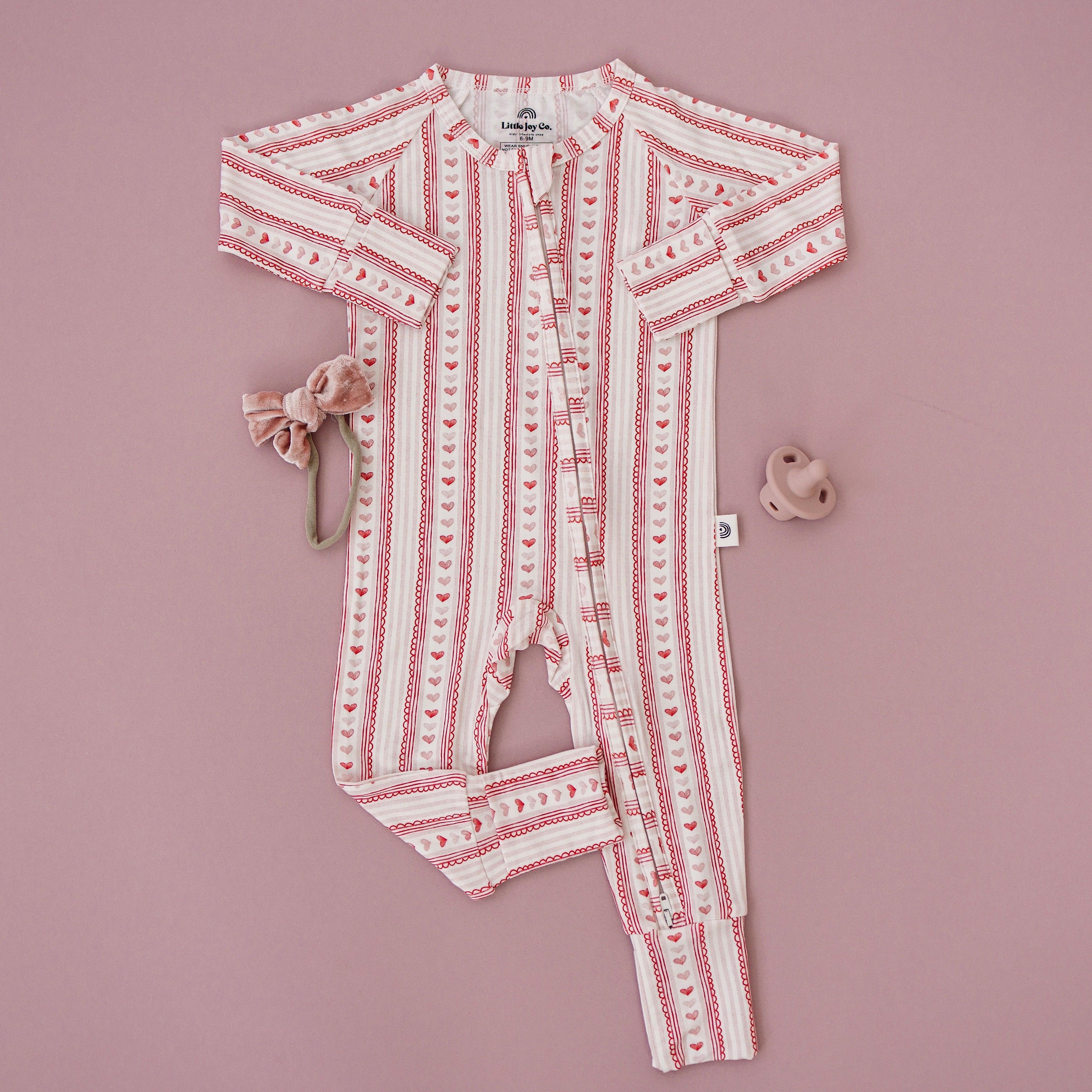 Laced with Love Bamboo Zippy Romper