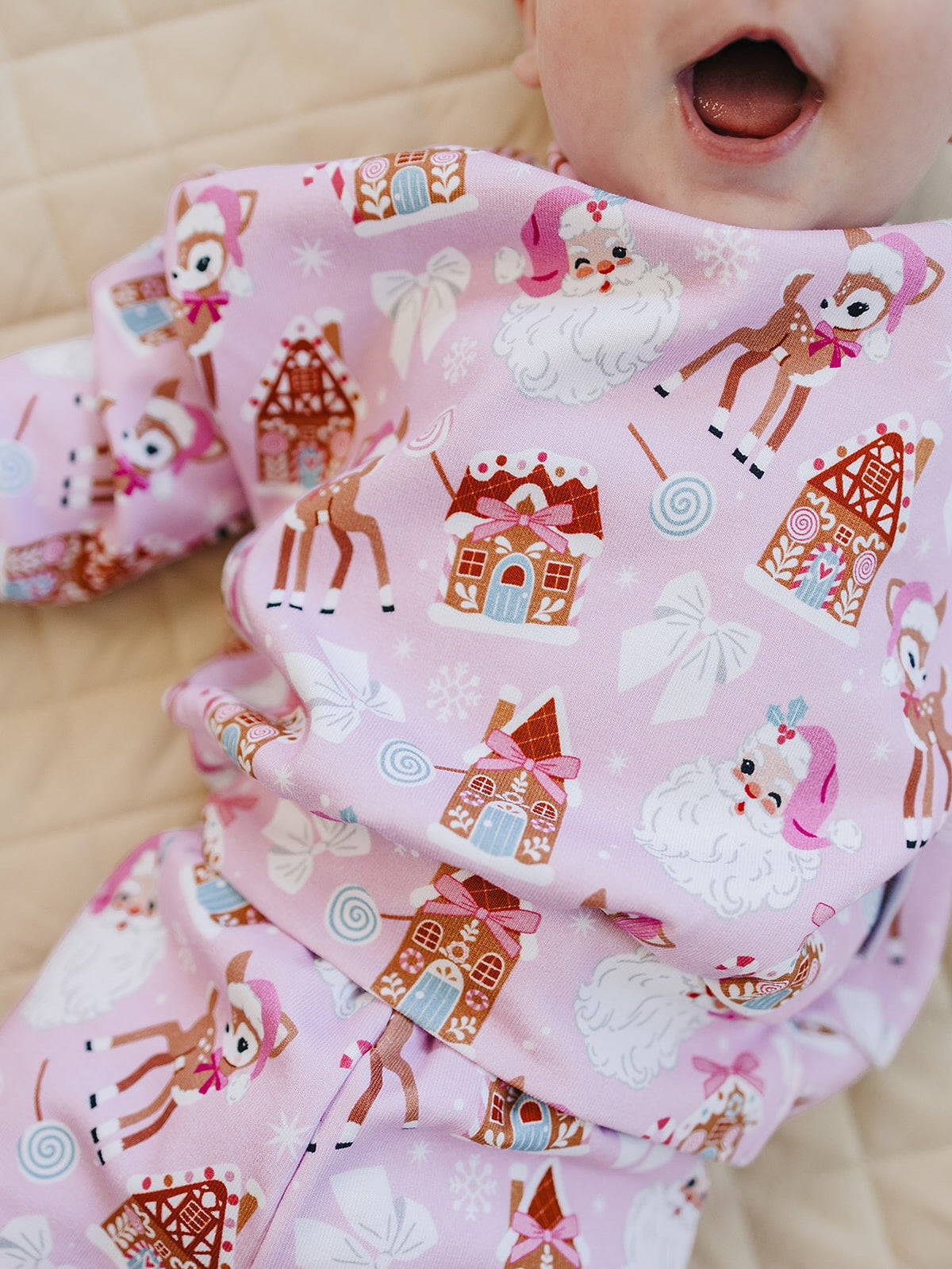Jogger Set | Pink Christmas
