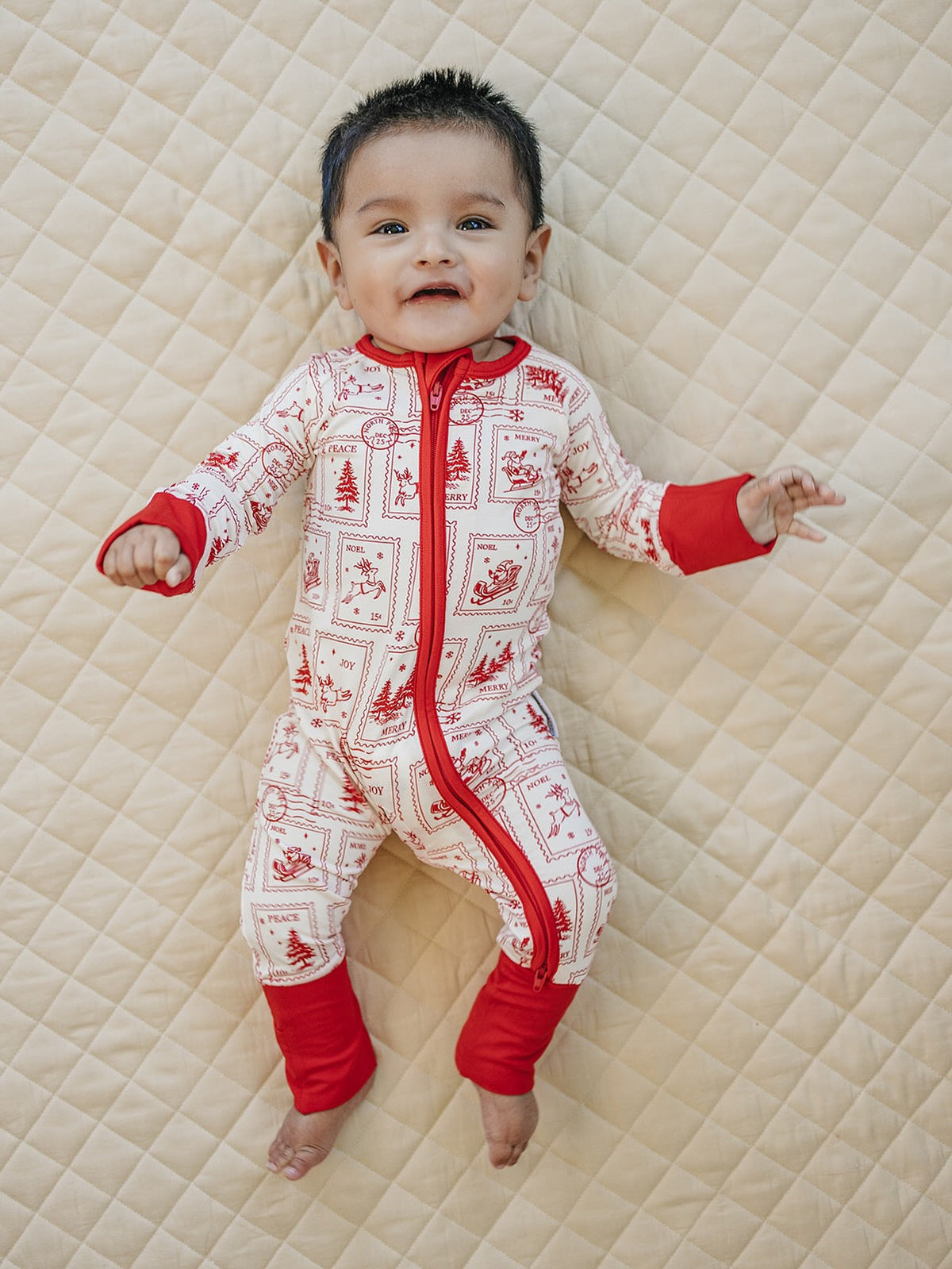 Bamboo Zip Romper | North Pole Stamps