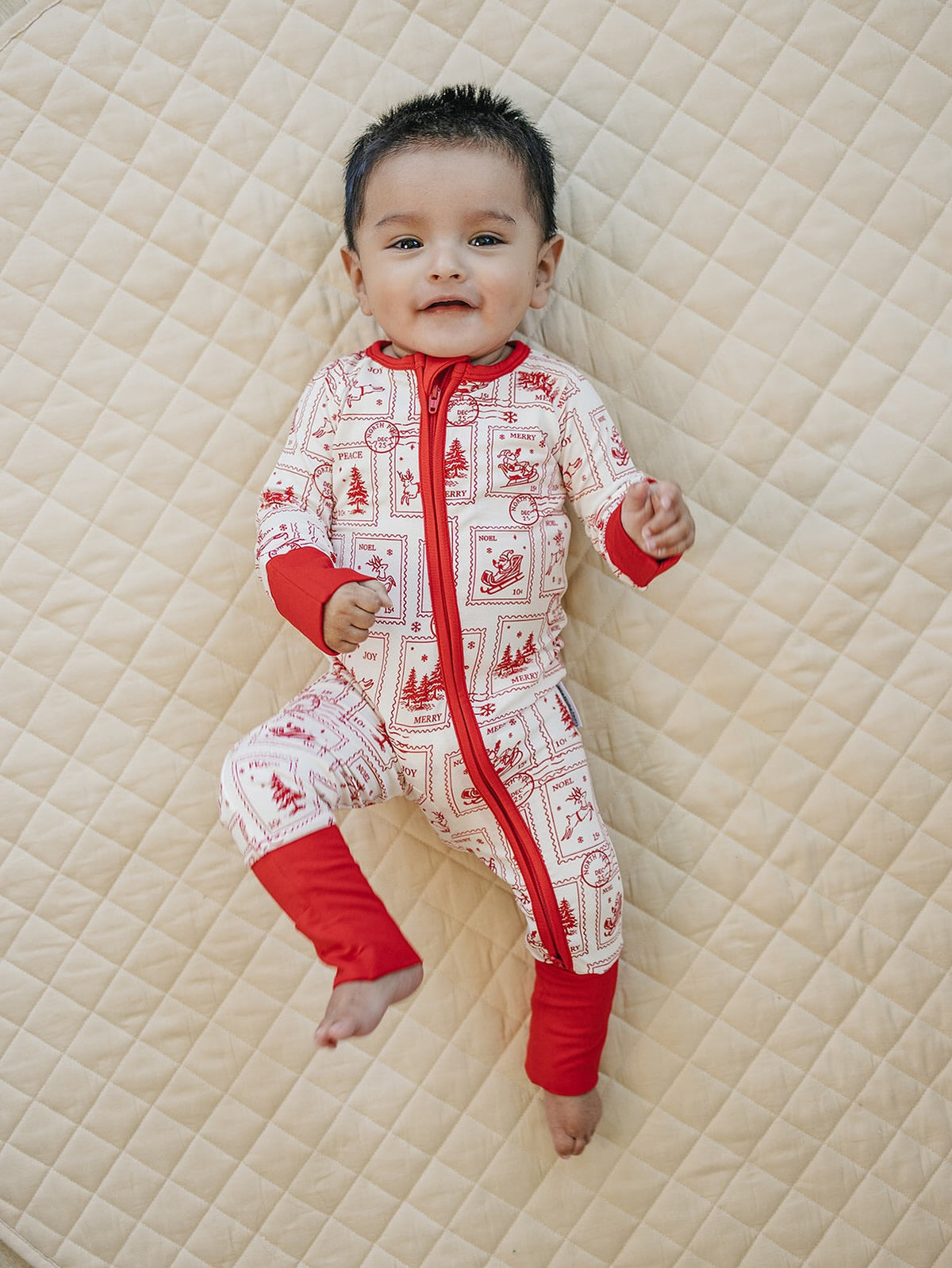 Bamboo Zip Romper | North Pole Stamps