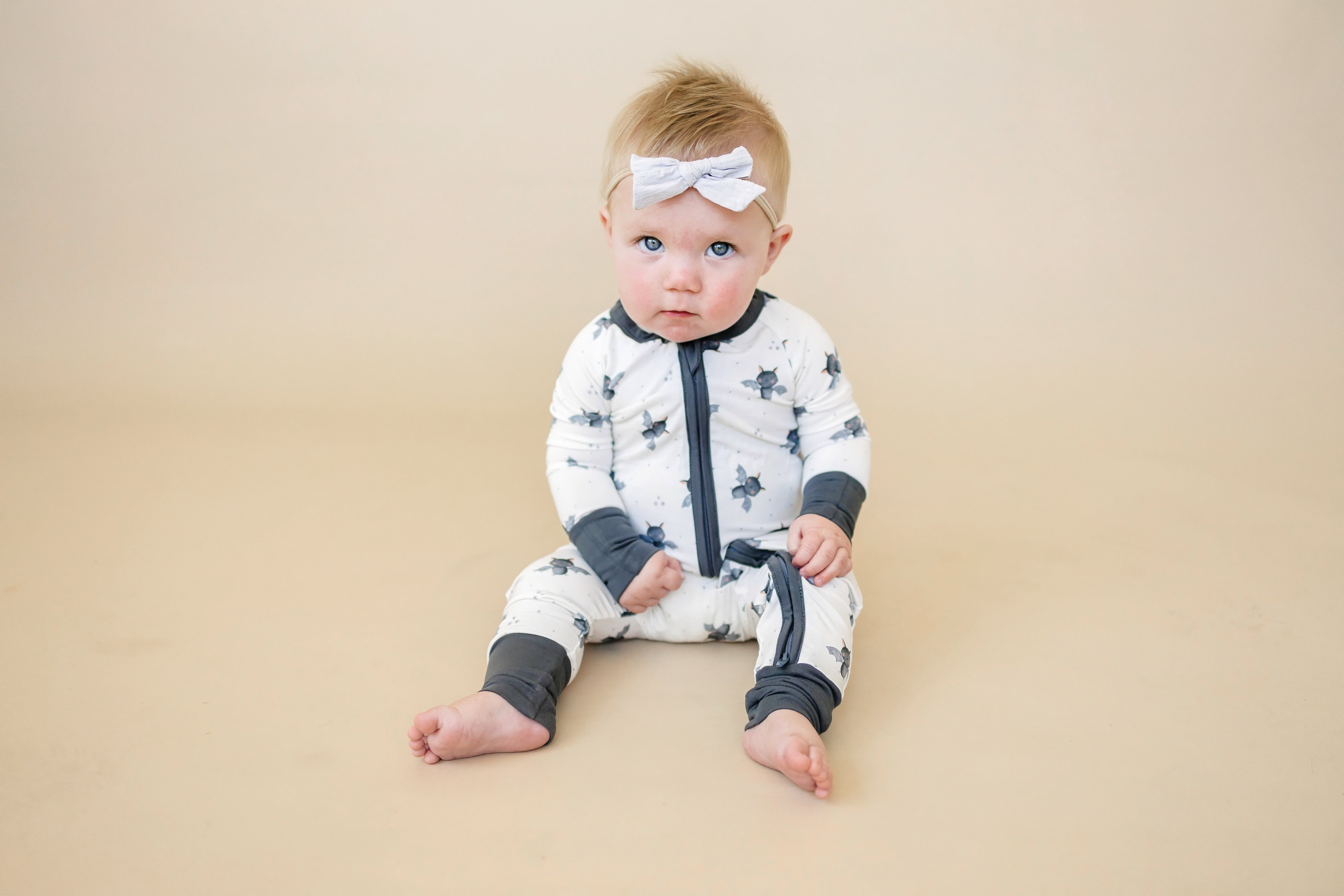 Batty for Bedtime Bamboo Zippy Romper