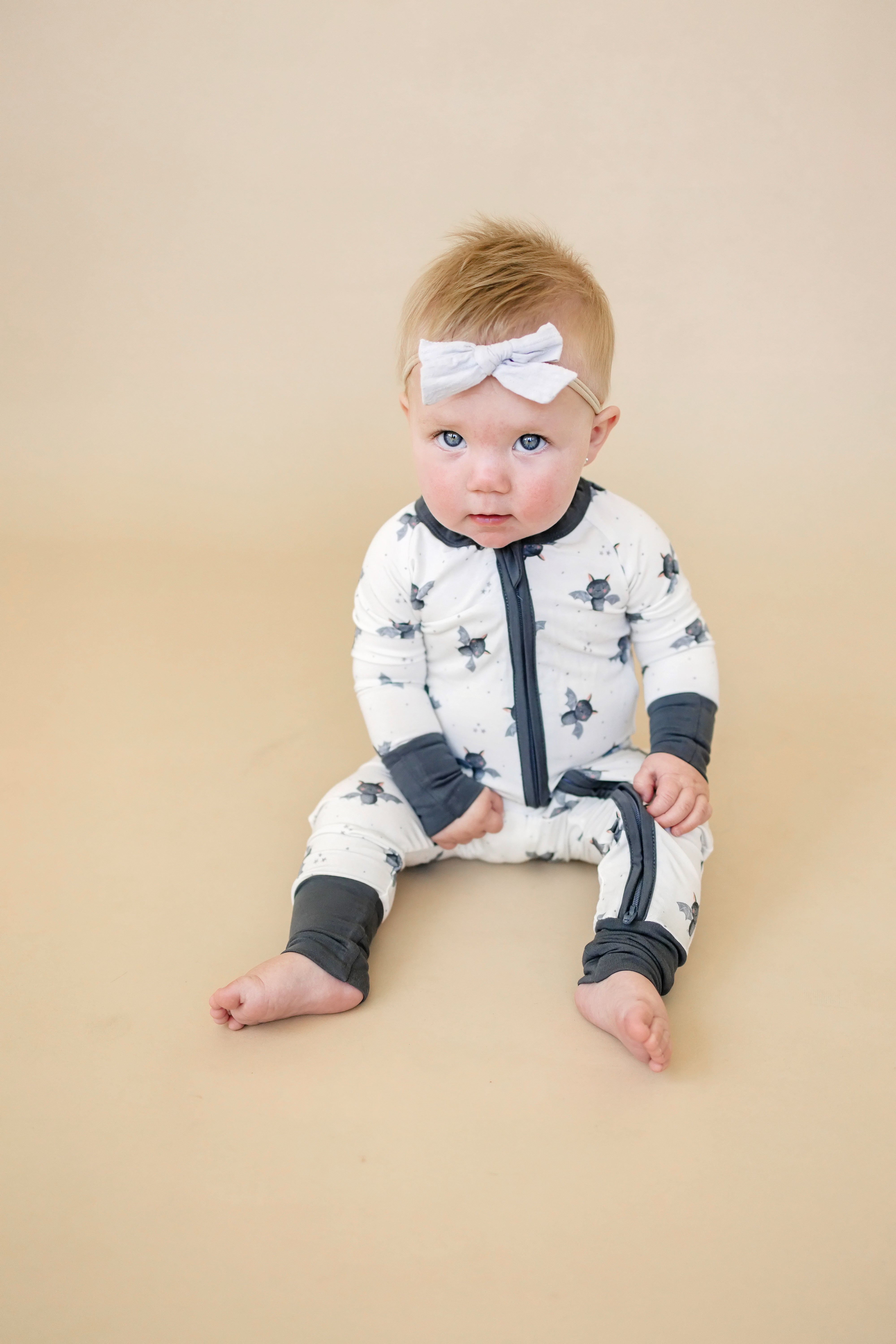 Batty for Bedtime Bamboo Zippy Romper