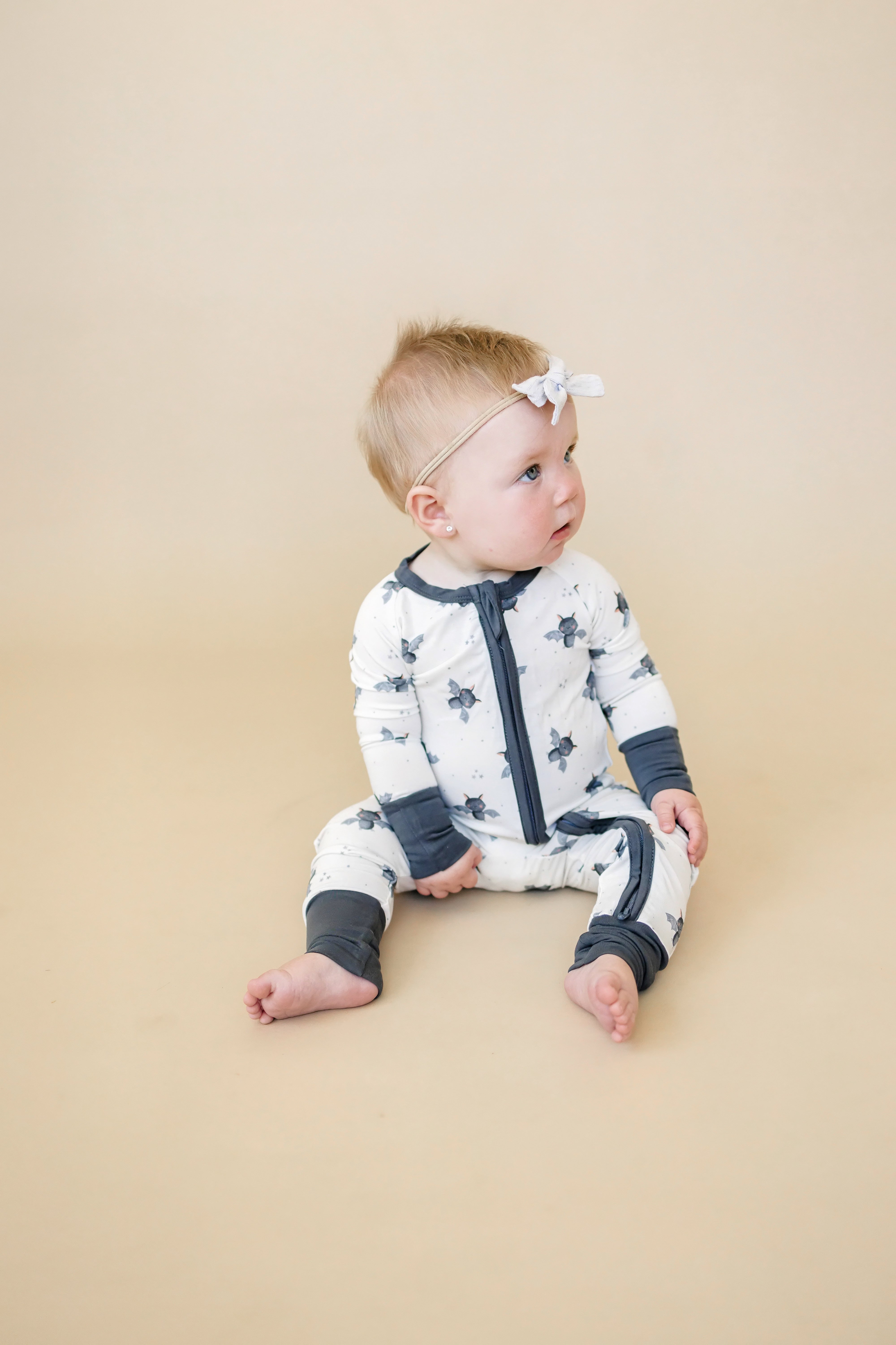 Batty for Bedtime Bamboo Zippy Romper