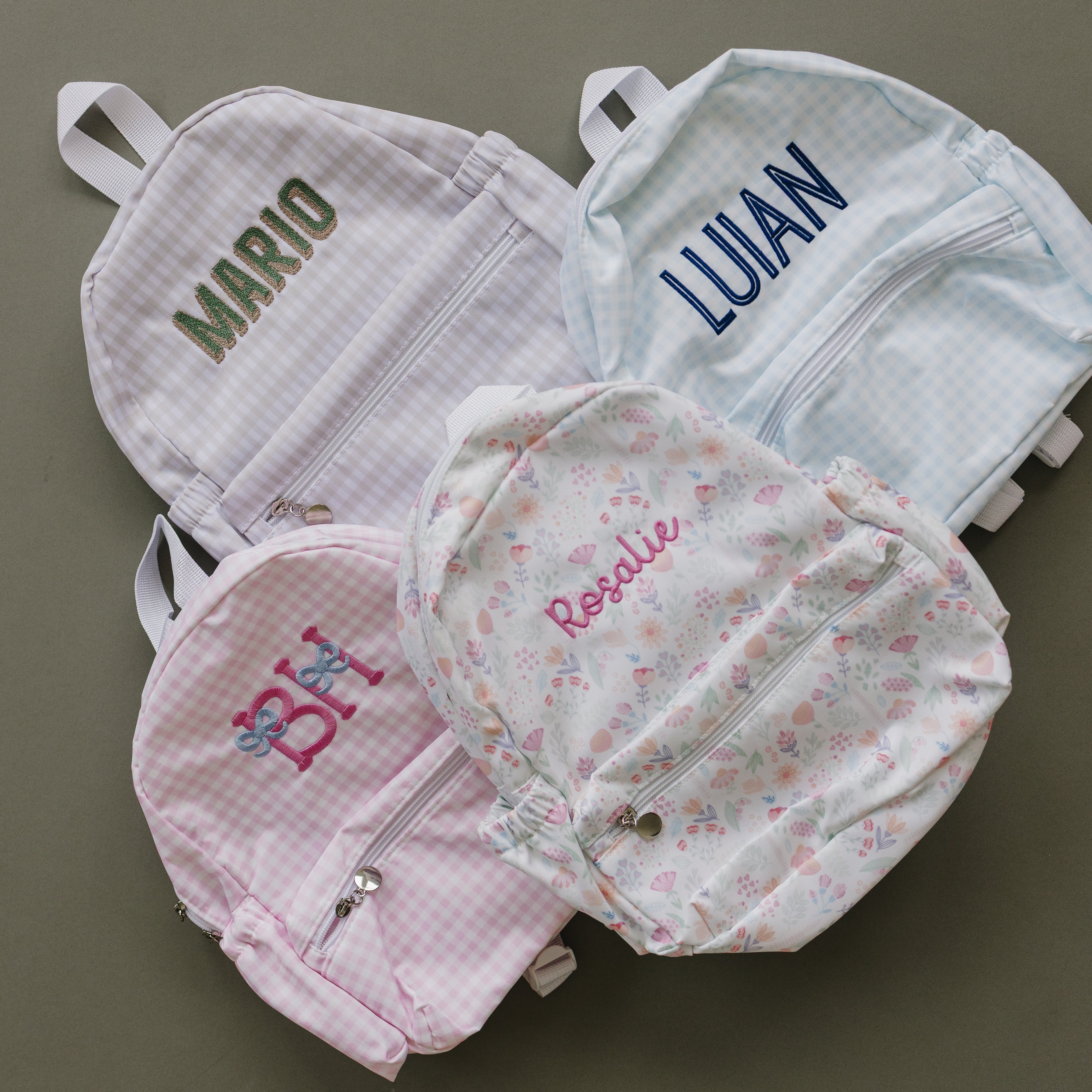 Custom Embroidered Floral Toddler Backpack