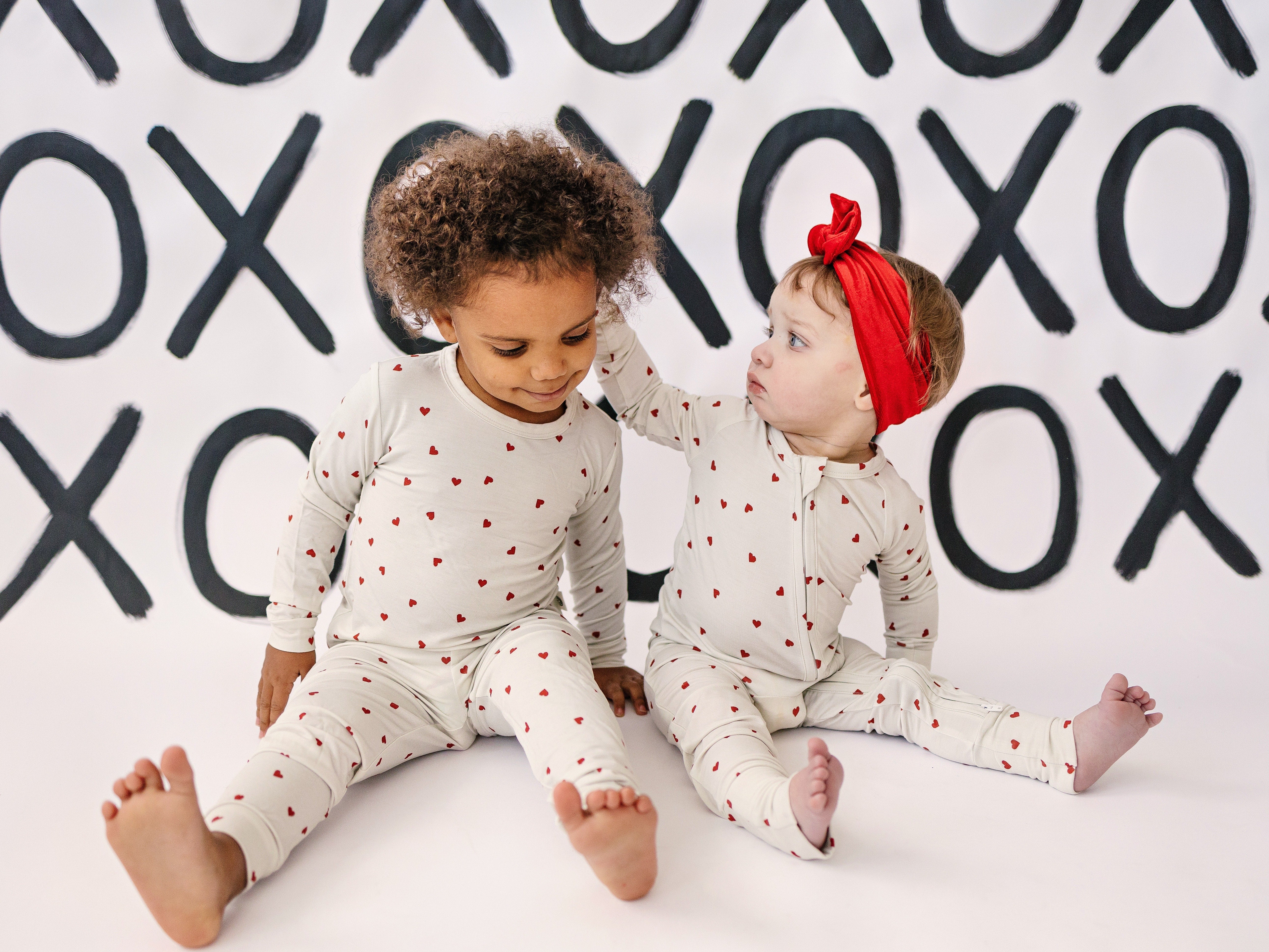 Tiny Hearts 2pc Bamboo Pajama Set