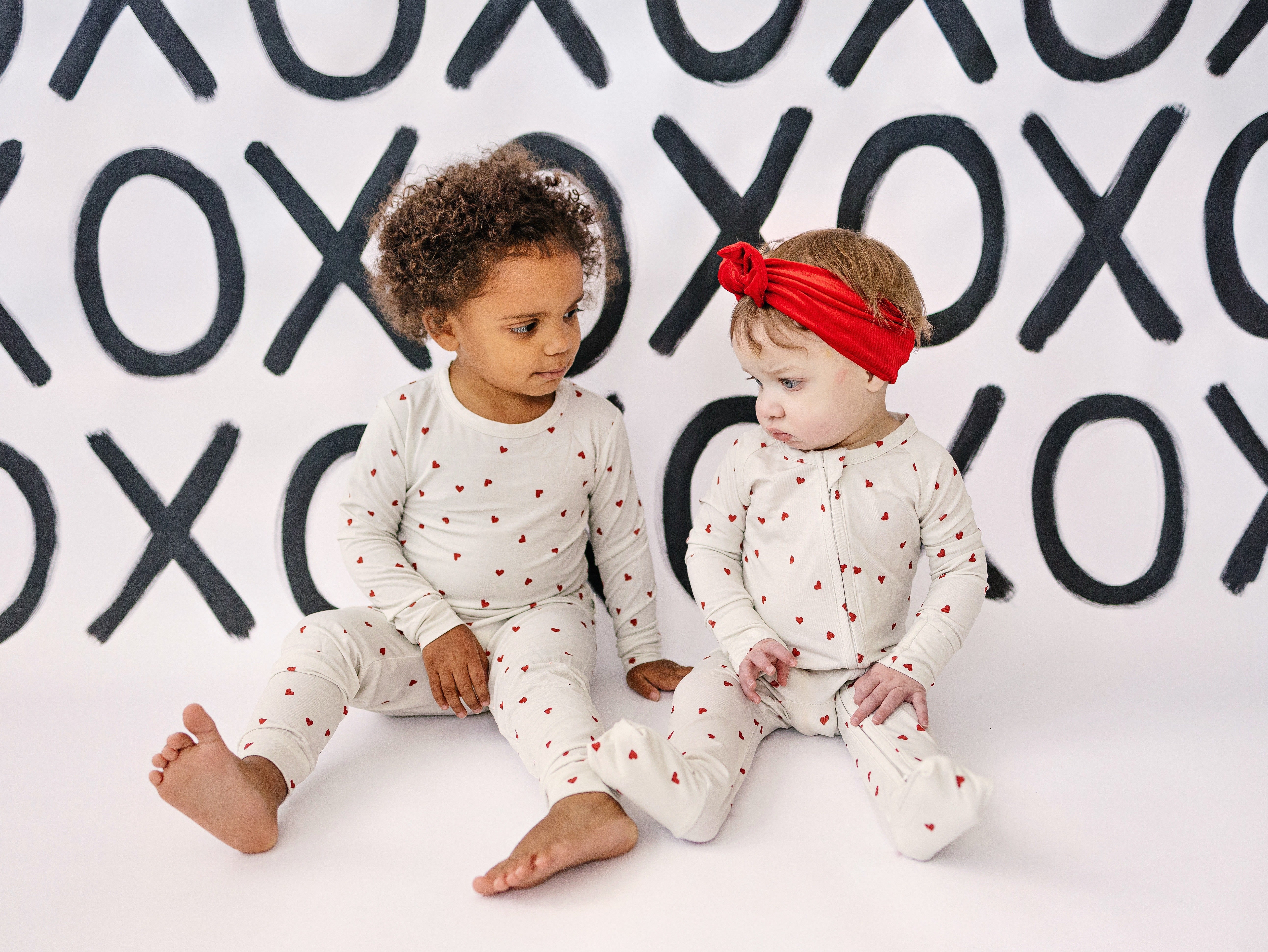 Tiny Hearts 2pc Bamboo Pajama Set