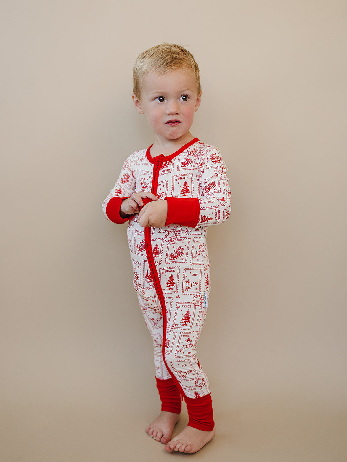 Bamboo Zip Romper | North Pole Stamps