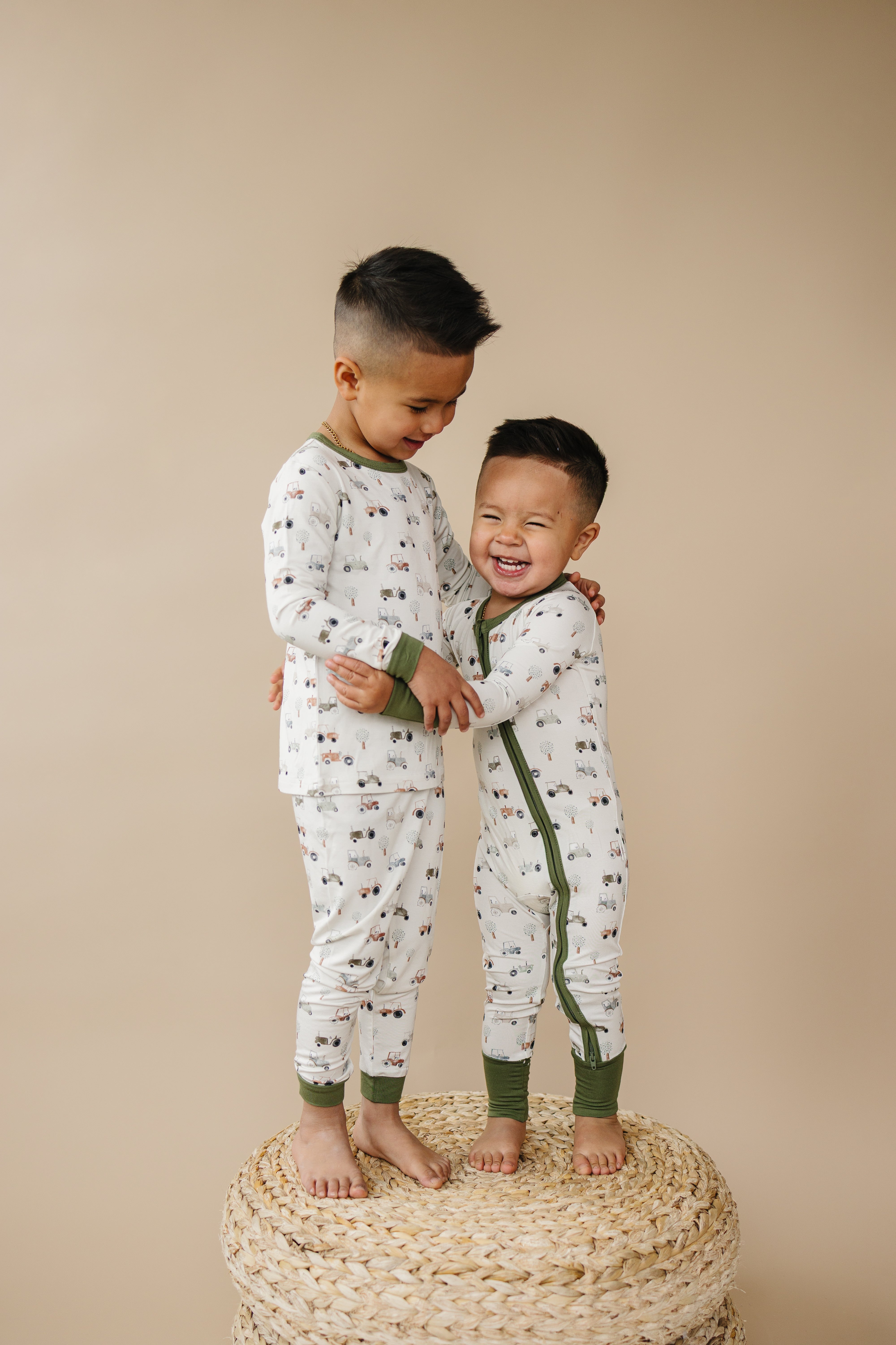 Tiny Tractors 2pc Bamboo Pajama Set