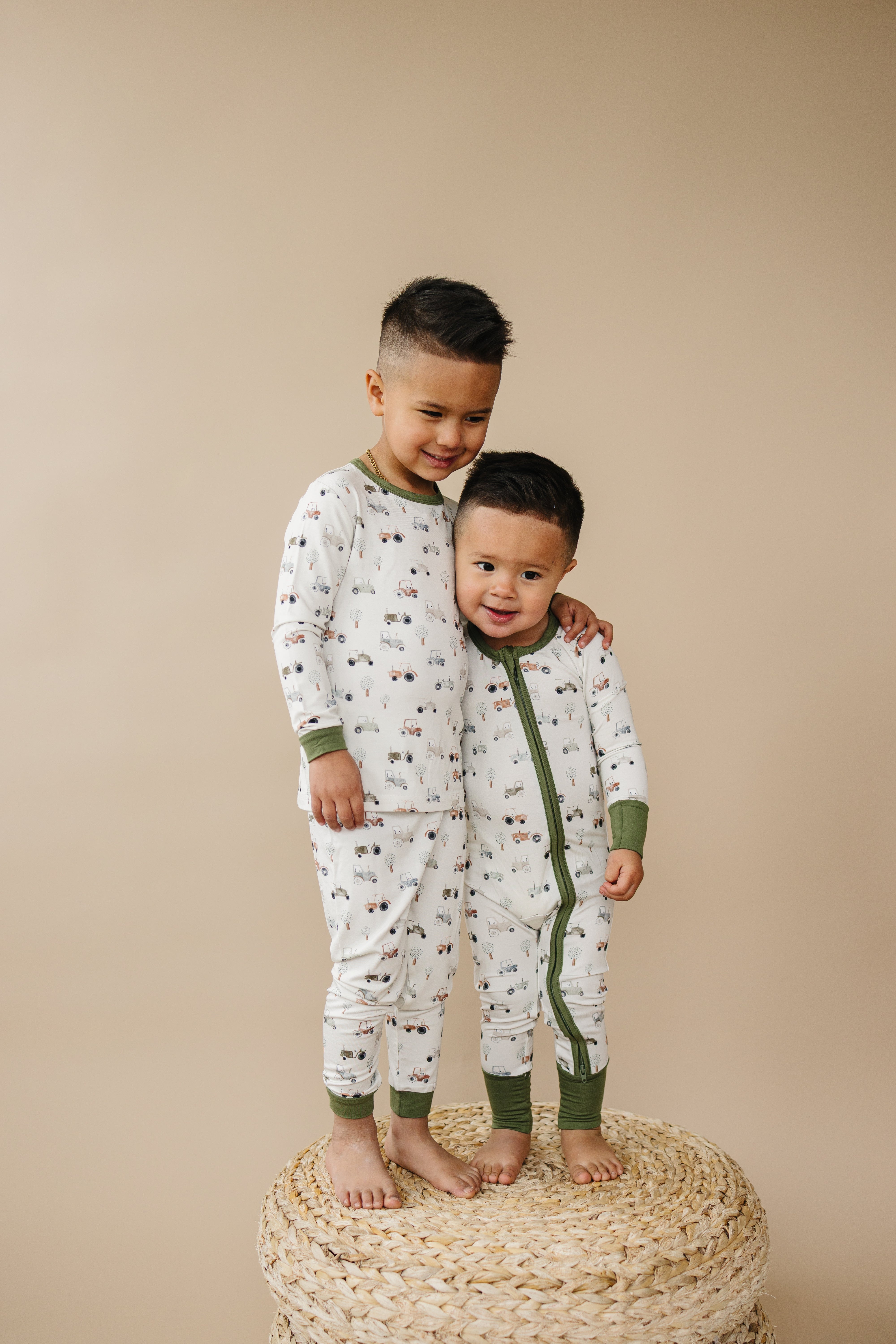 Tiny Tractors 2pc Bamboo Pajama Set