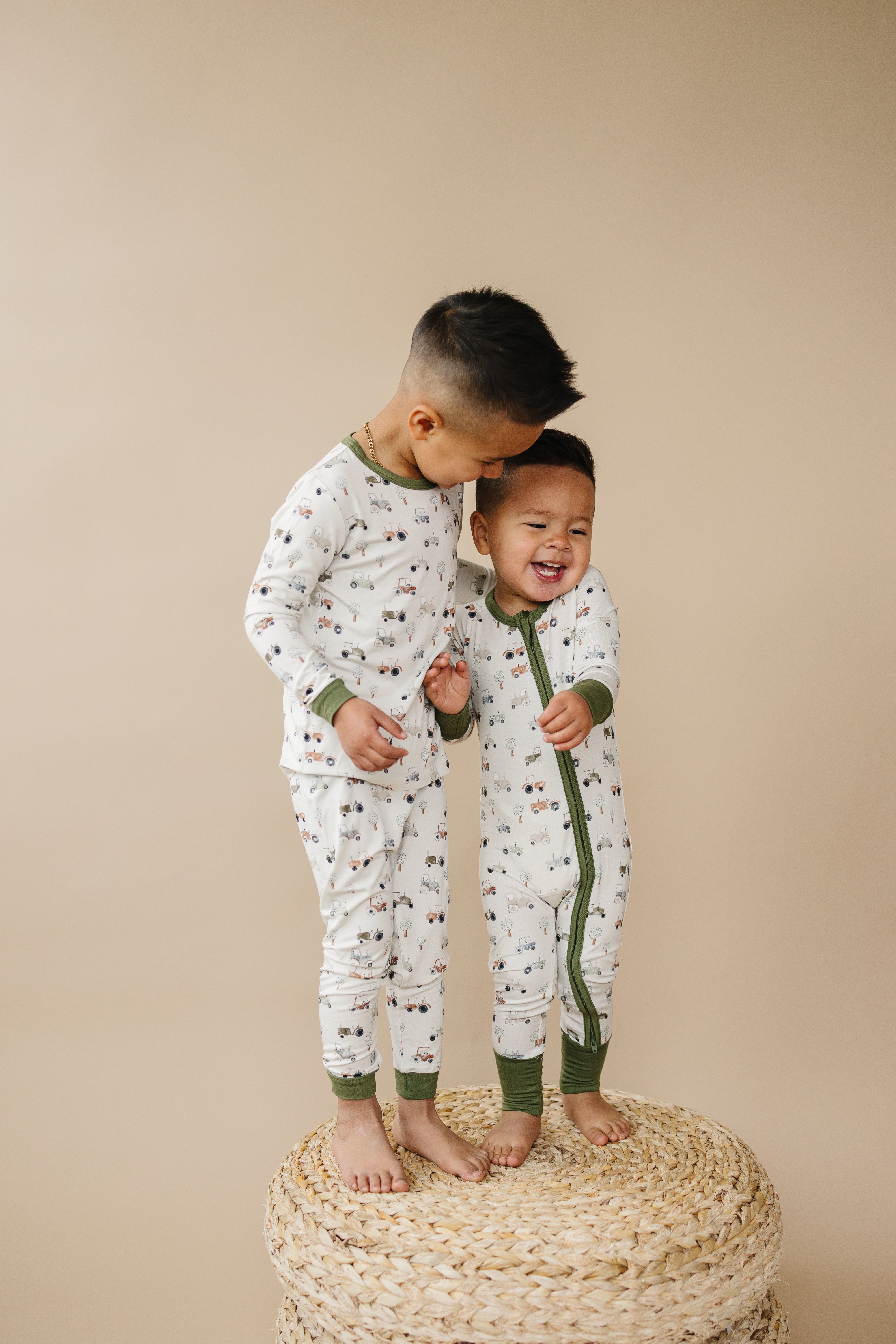 Tiny Tractors 2pc Bamboo Pajama Set