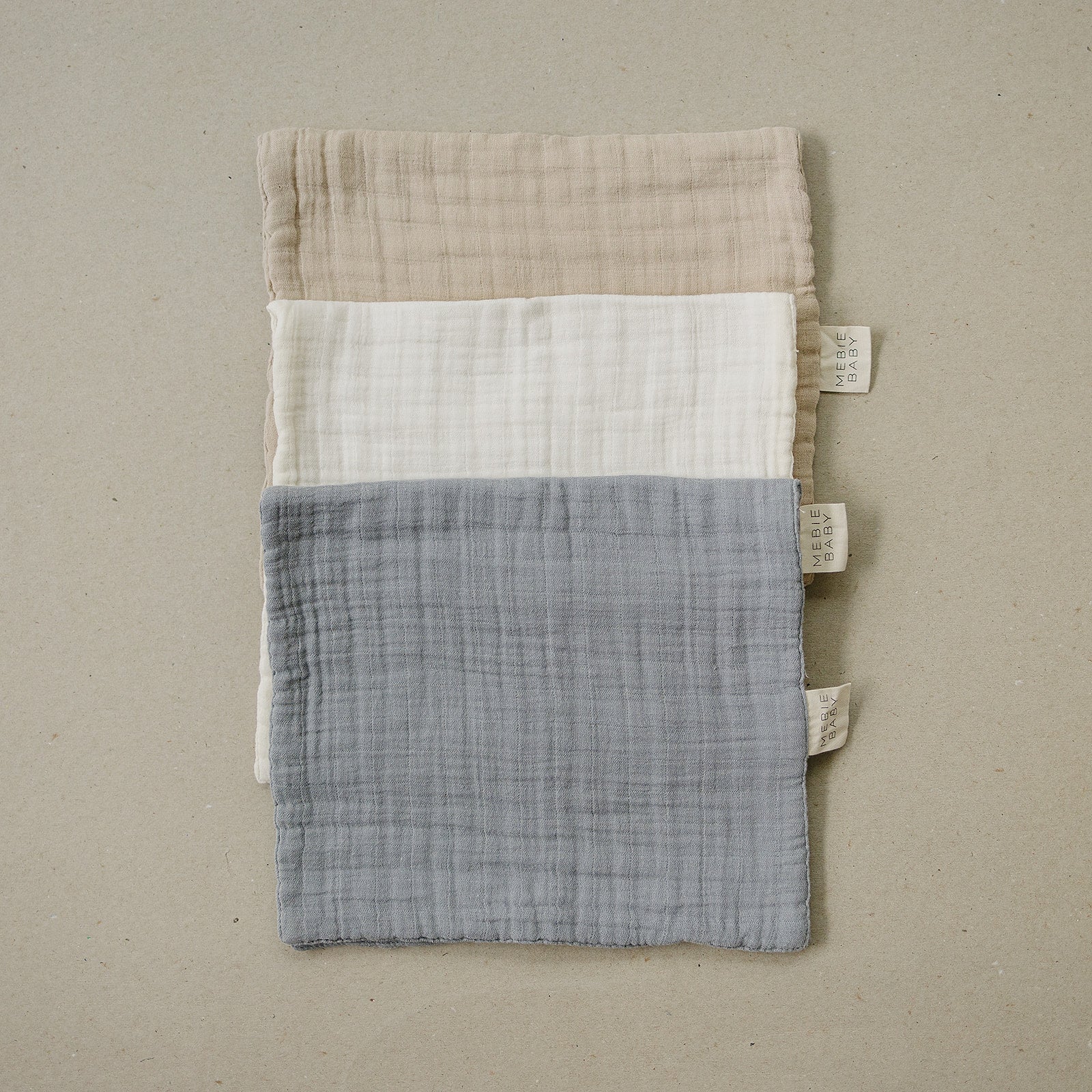 Oatmeal Muslin Burp Cloth  Mebie Baby   