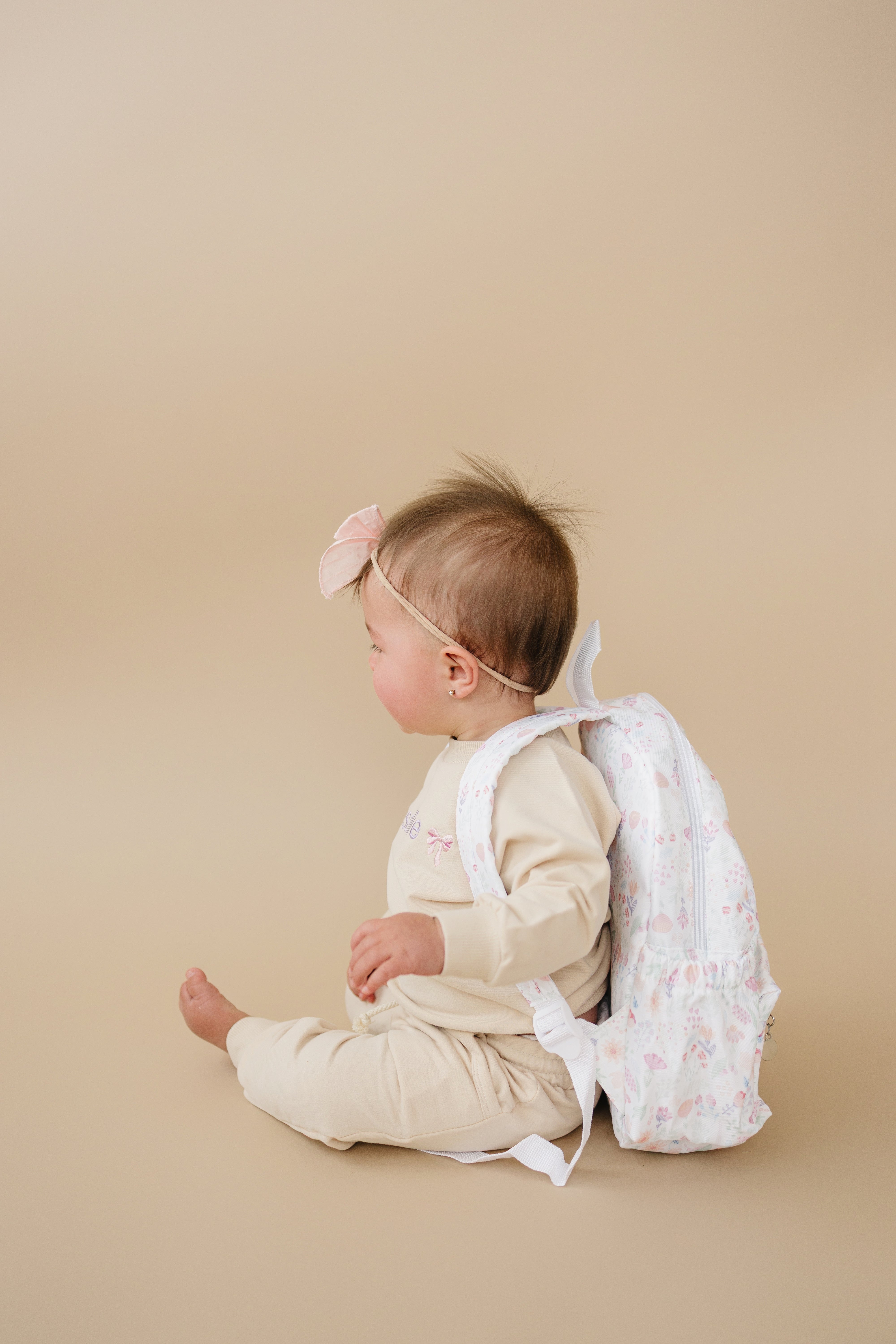 Custom Embroidered Floral Toddler Backpack
