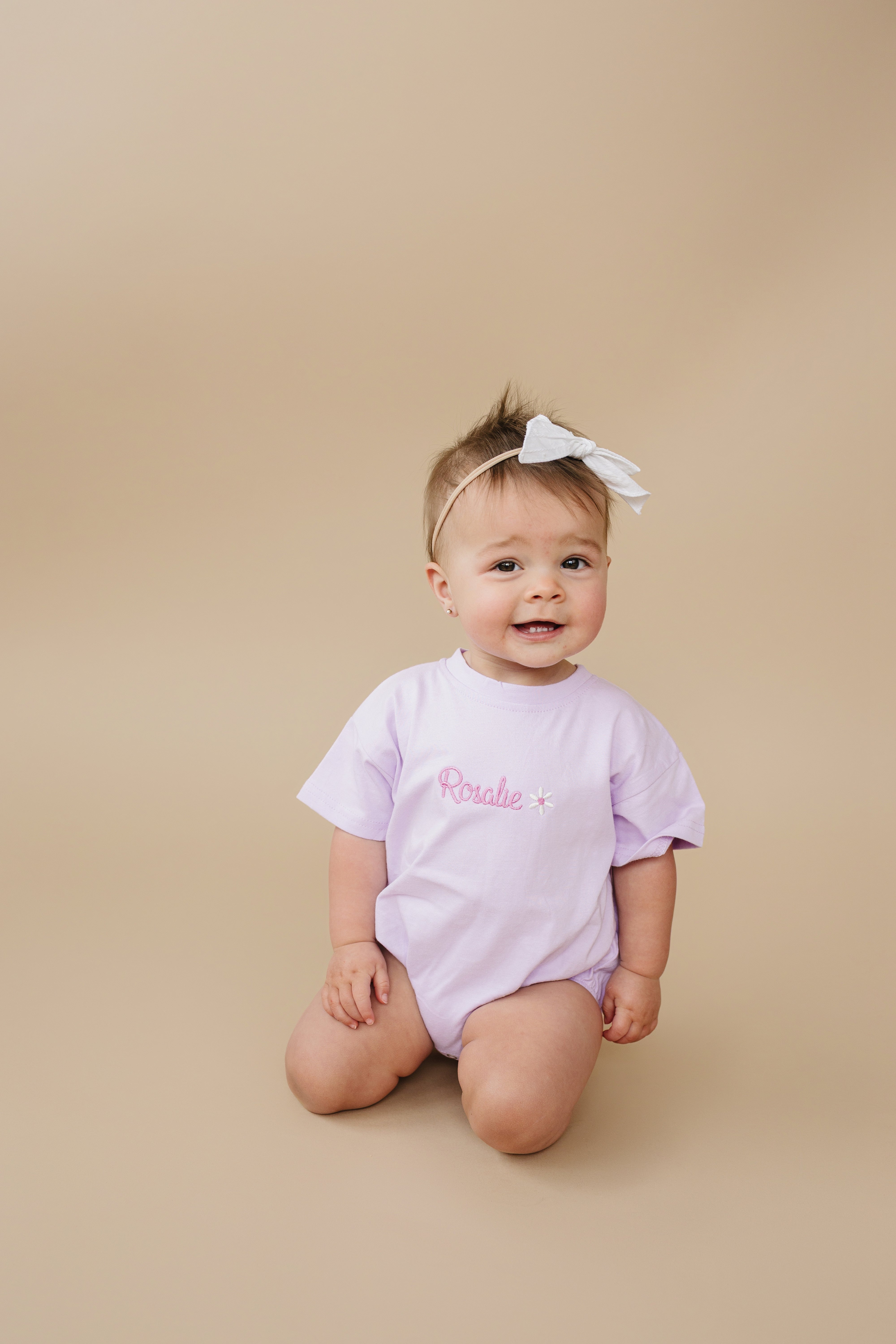 Custom Embroidered T-Shirt Romper - more colors