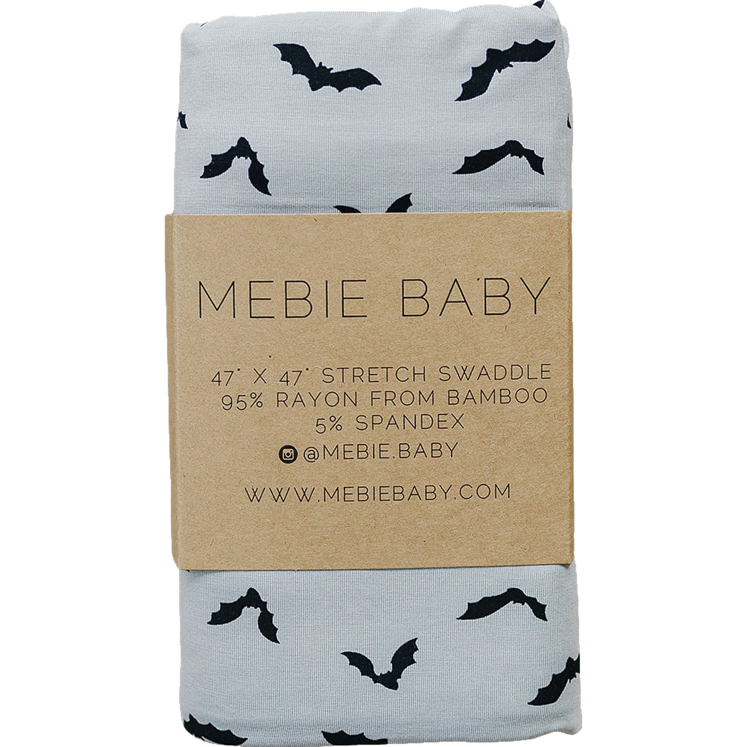 Bats Bamboo Stretch Swaddle  Mebie Baby   