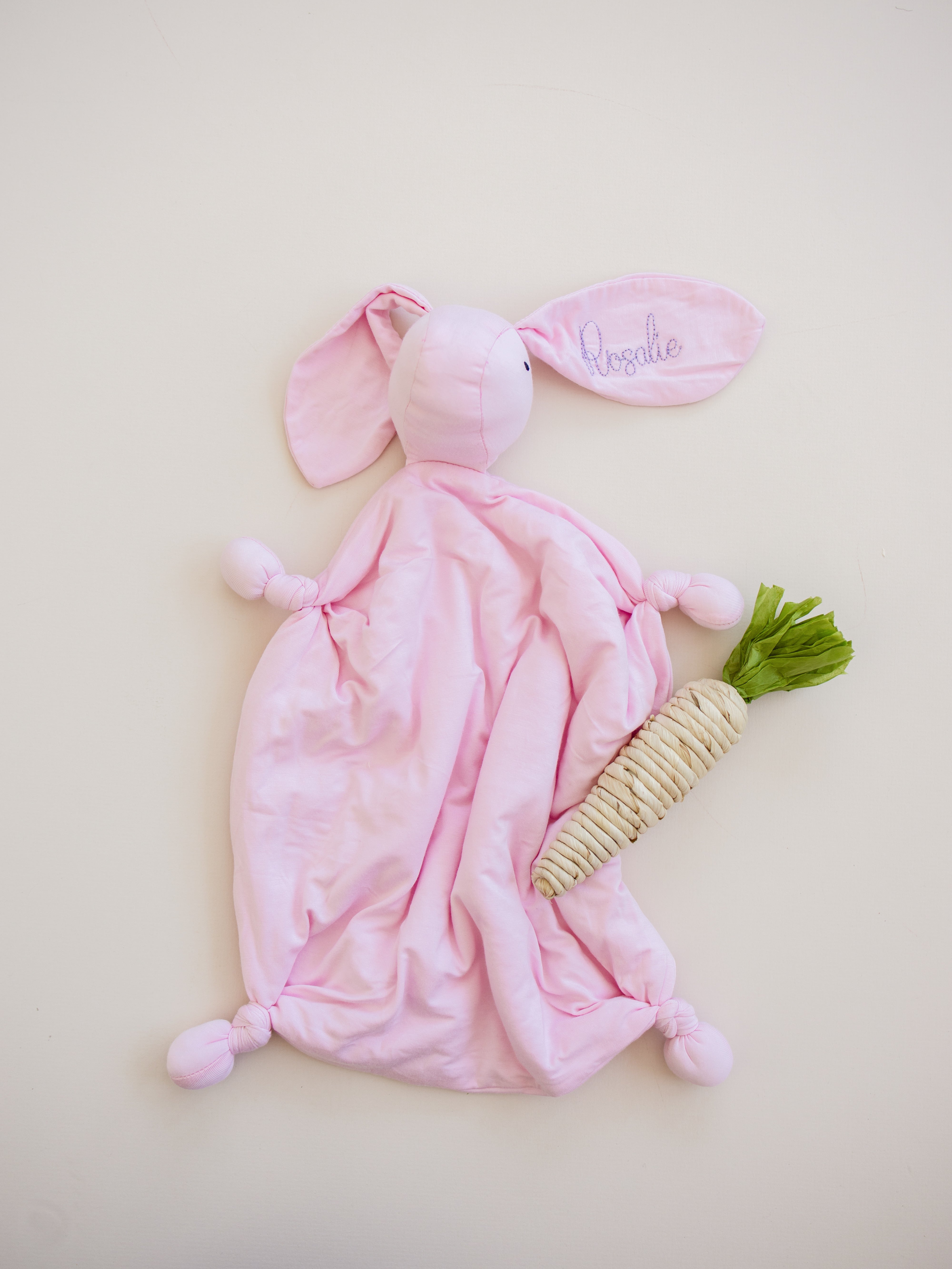 Custom Embroidered Snuggle Bunny Bamboo Lovey