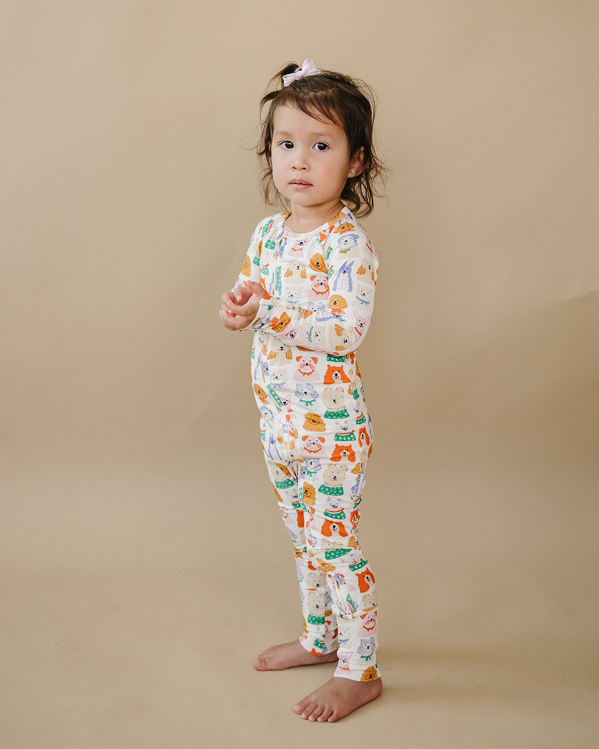 Bamboo Zip Romper | Puppy Club