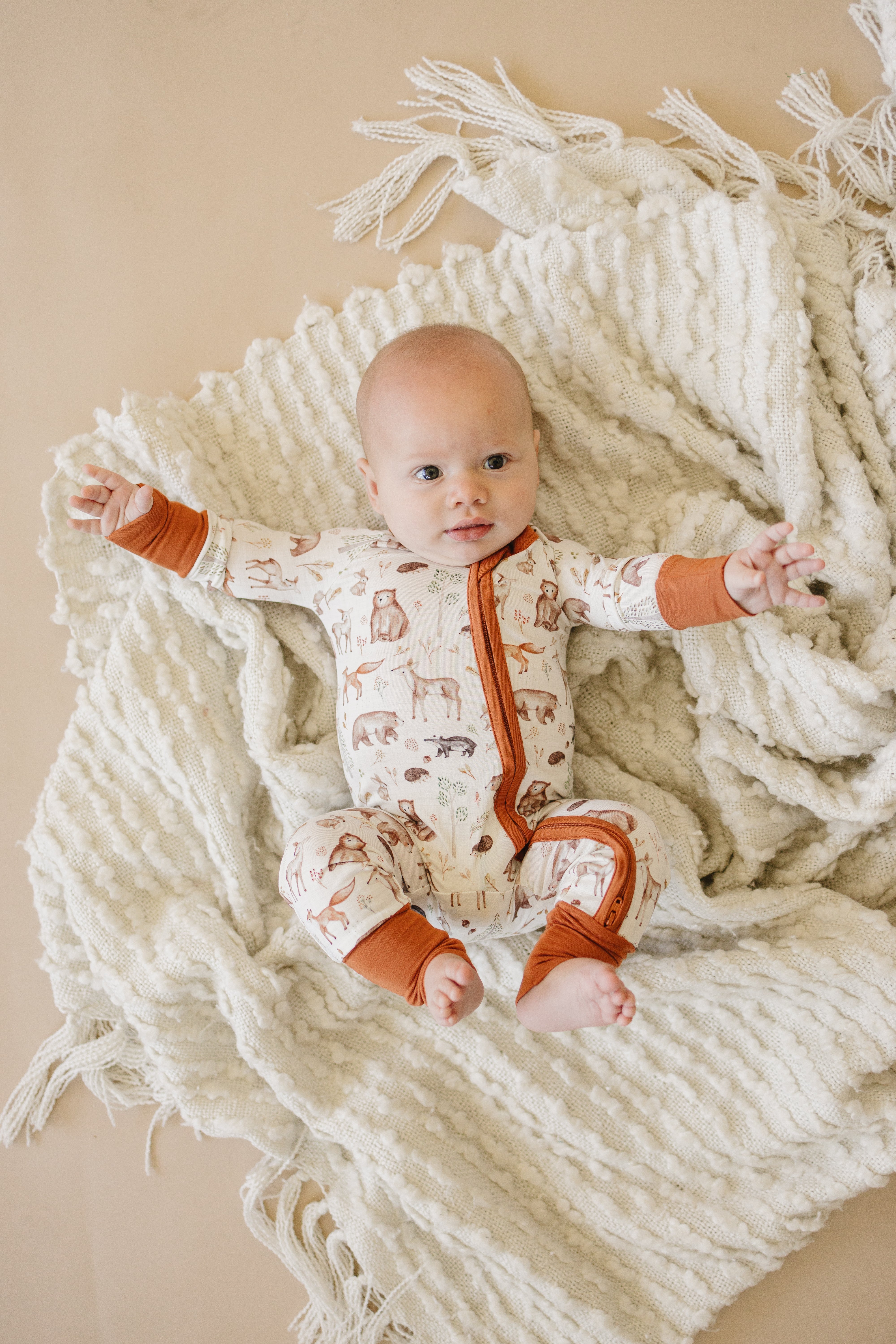 Forest Friends Bamboo Zippy Romper