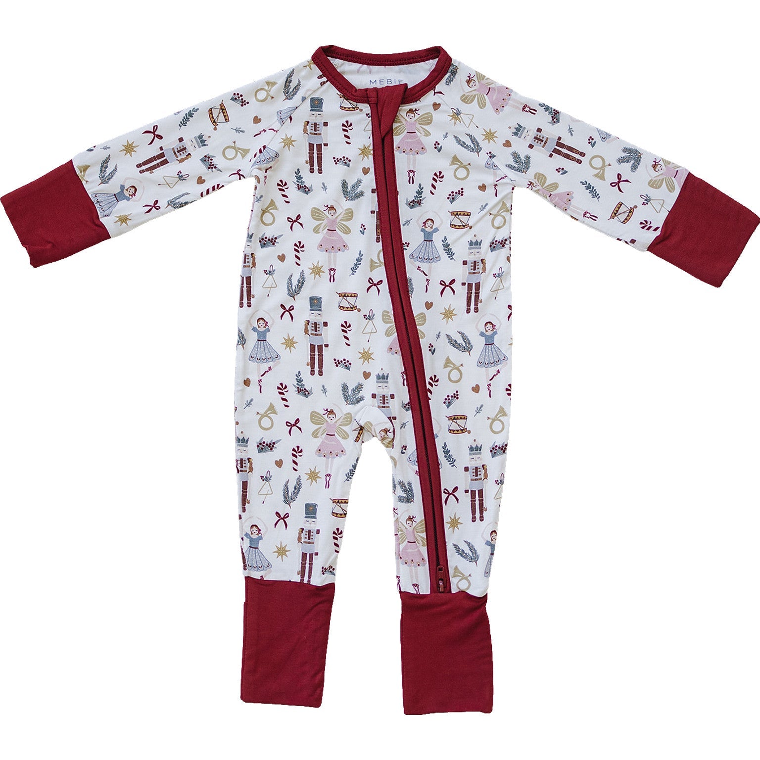 Red Nutcracker Bamboo Zipper  Mebie Baby   