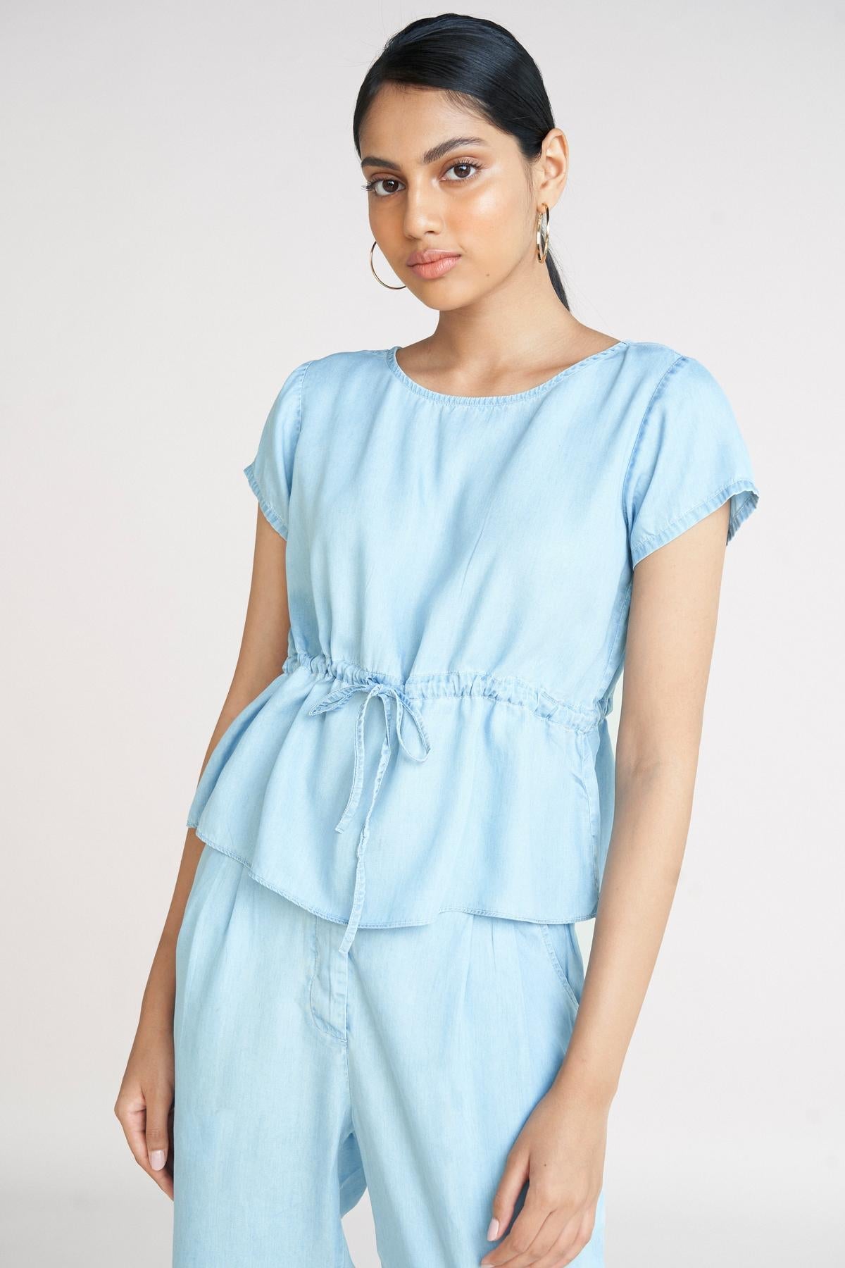 A Sweet Escape Top - Ocean Blue