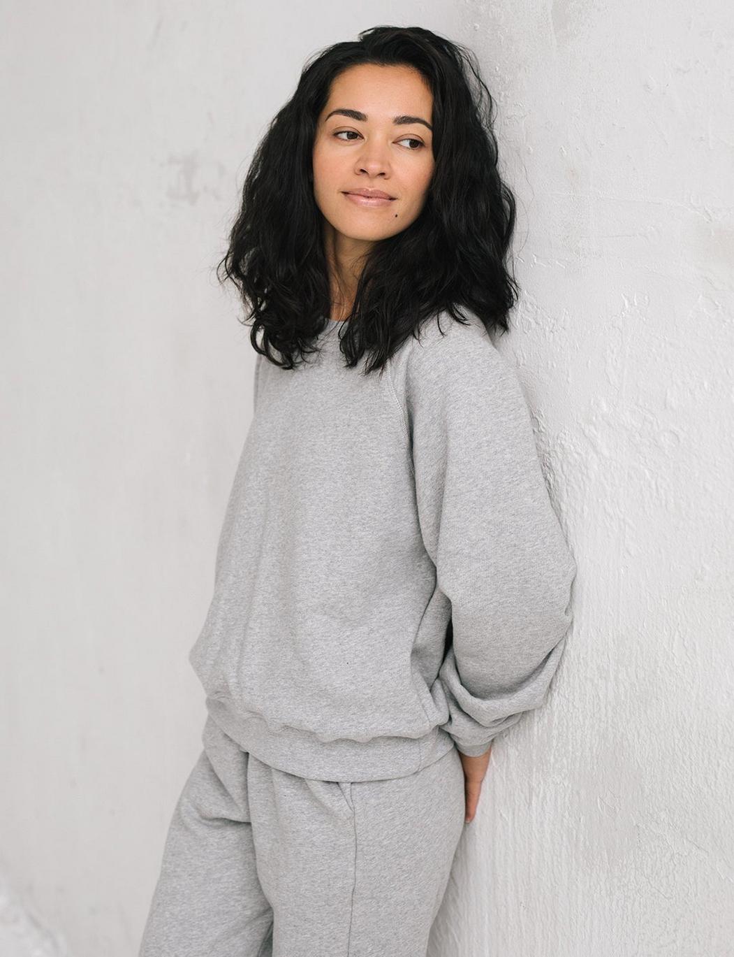 The Women's Crew Sweatshirt - Heather Grey
