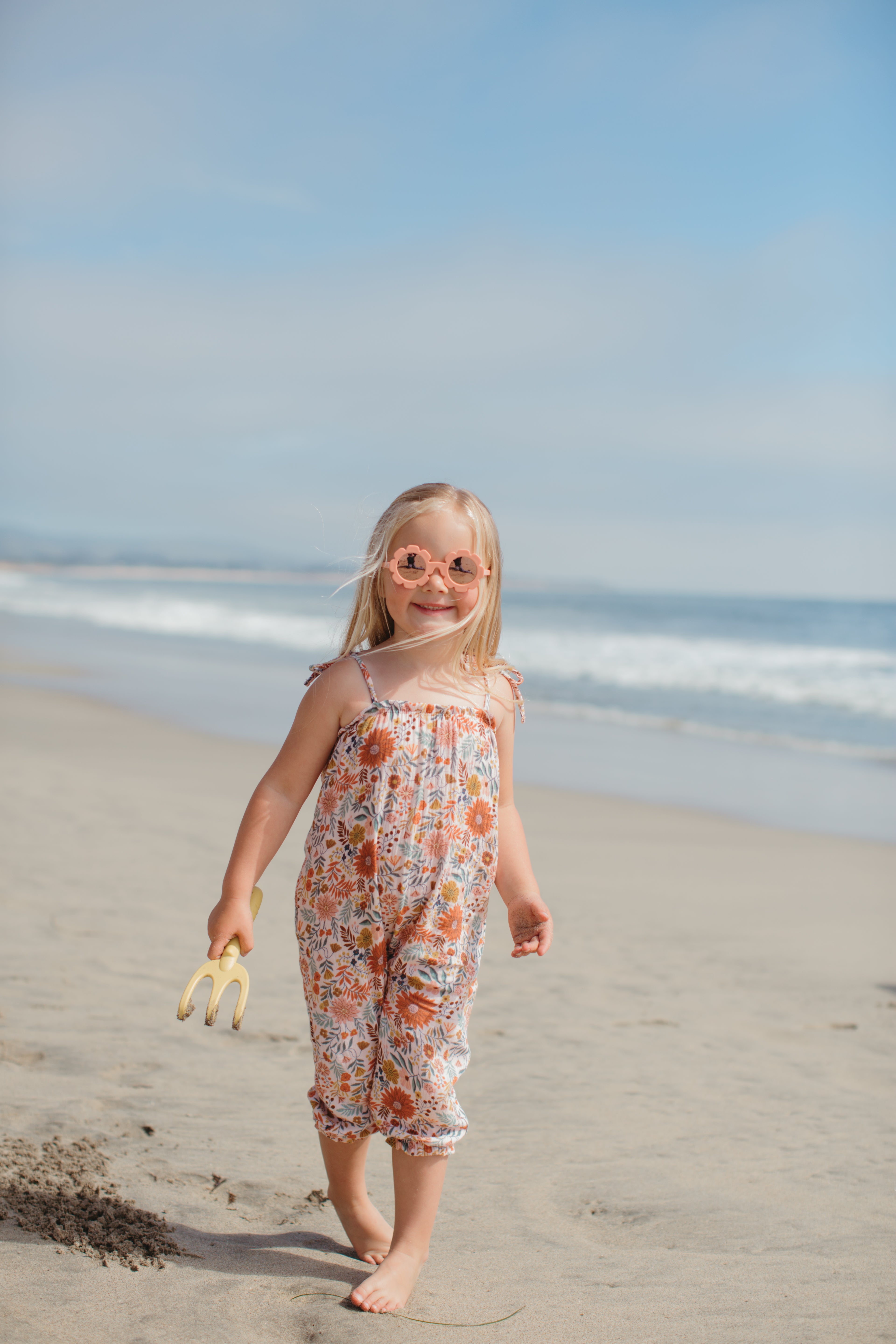 Muslin Tie Shoulder Jumpsuit - Zinnia Bloom