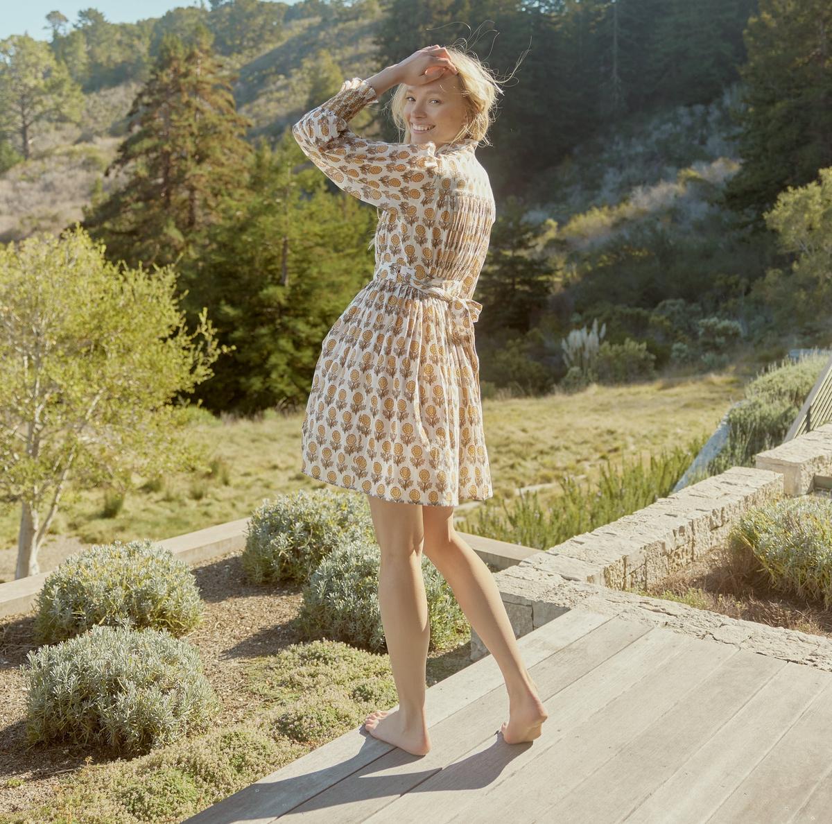 Sophia Mini Robe - Ochre/Dahlia