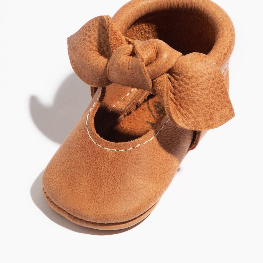 Zion Knotted Bow Baby Shoe