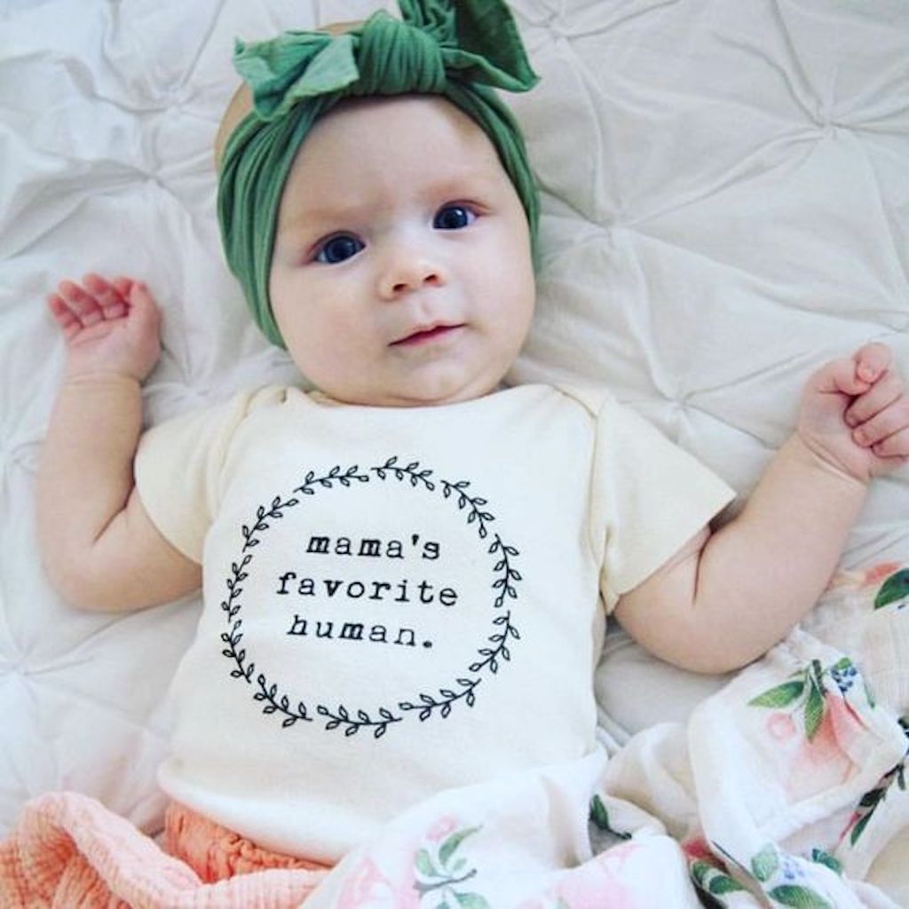 Mama's Favorite Human - Organic Cotton Bodysuit