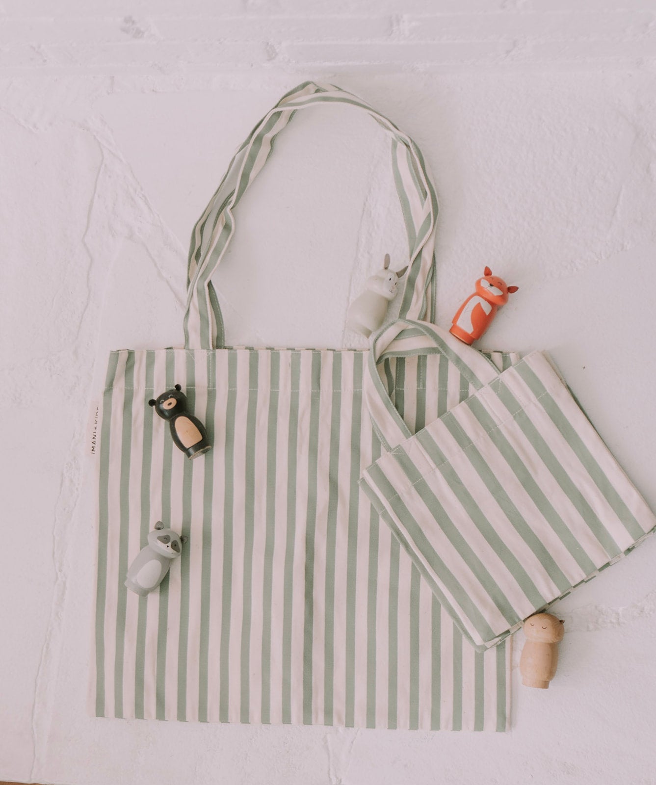 Brave Canvas Tote + Mini Tote Bag Set