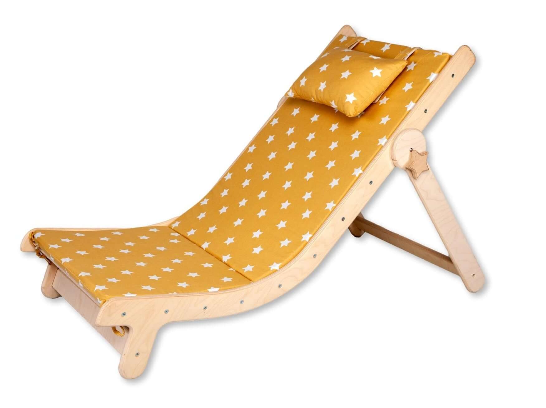 Adjustable Lounge Chair with Comfy Pad for Kids